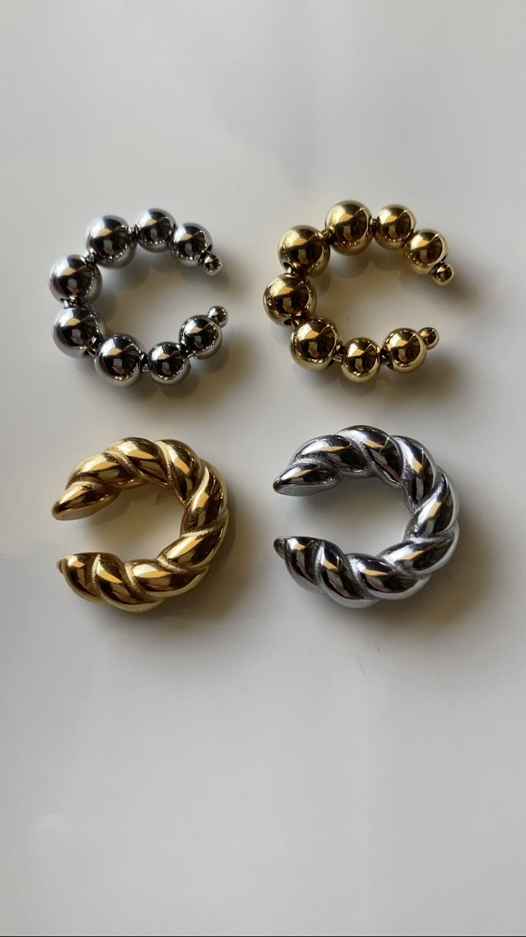 Orecchino Earcuff Treccia