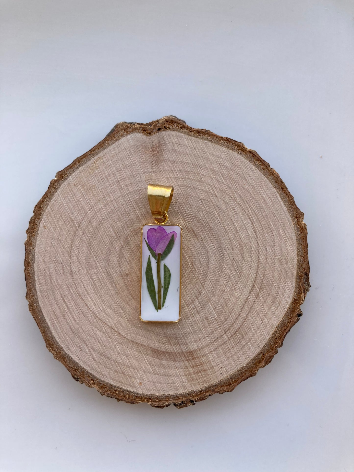 Ciondolo Violet Blossom Gold