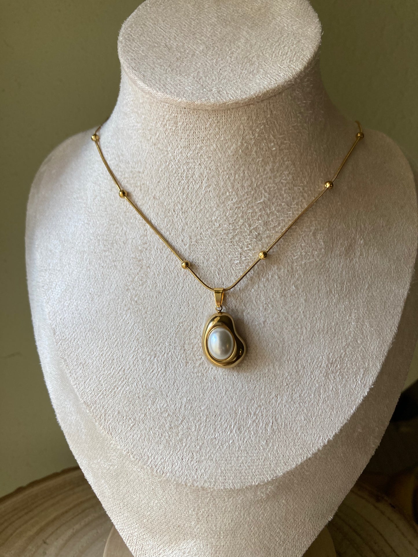 Collana Accaio Drop Perla