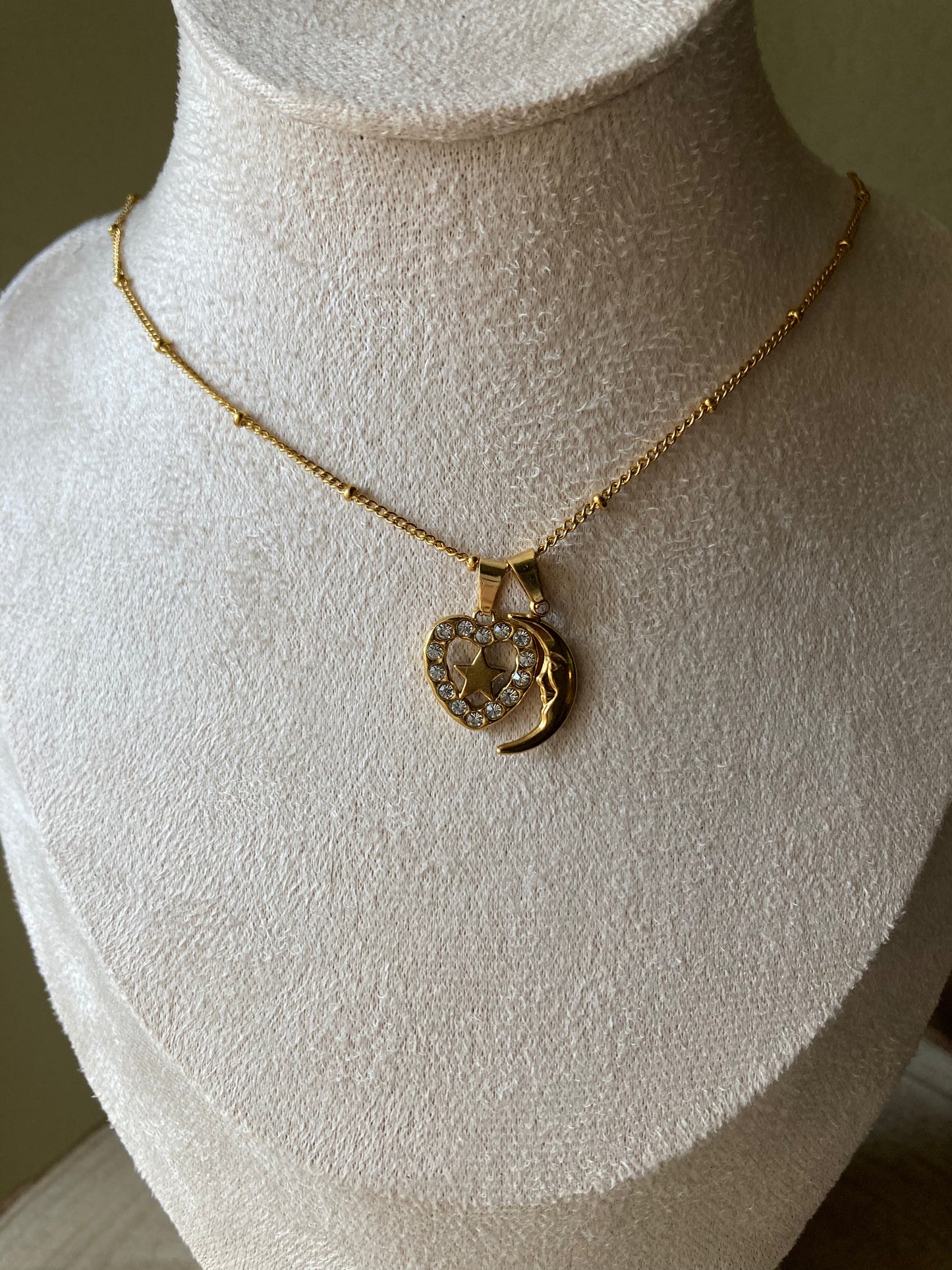 Collanina Acciaio due pendenti