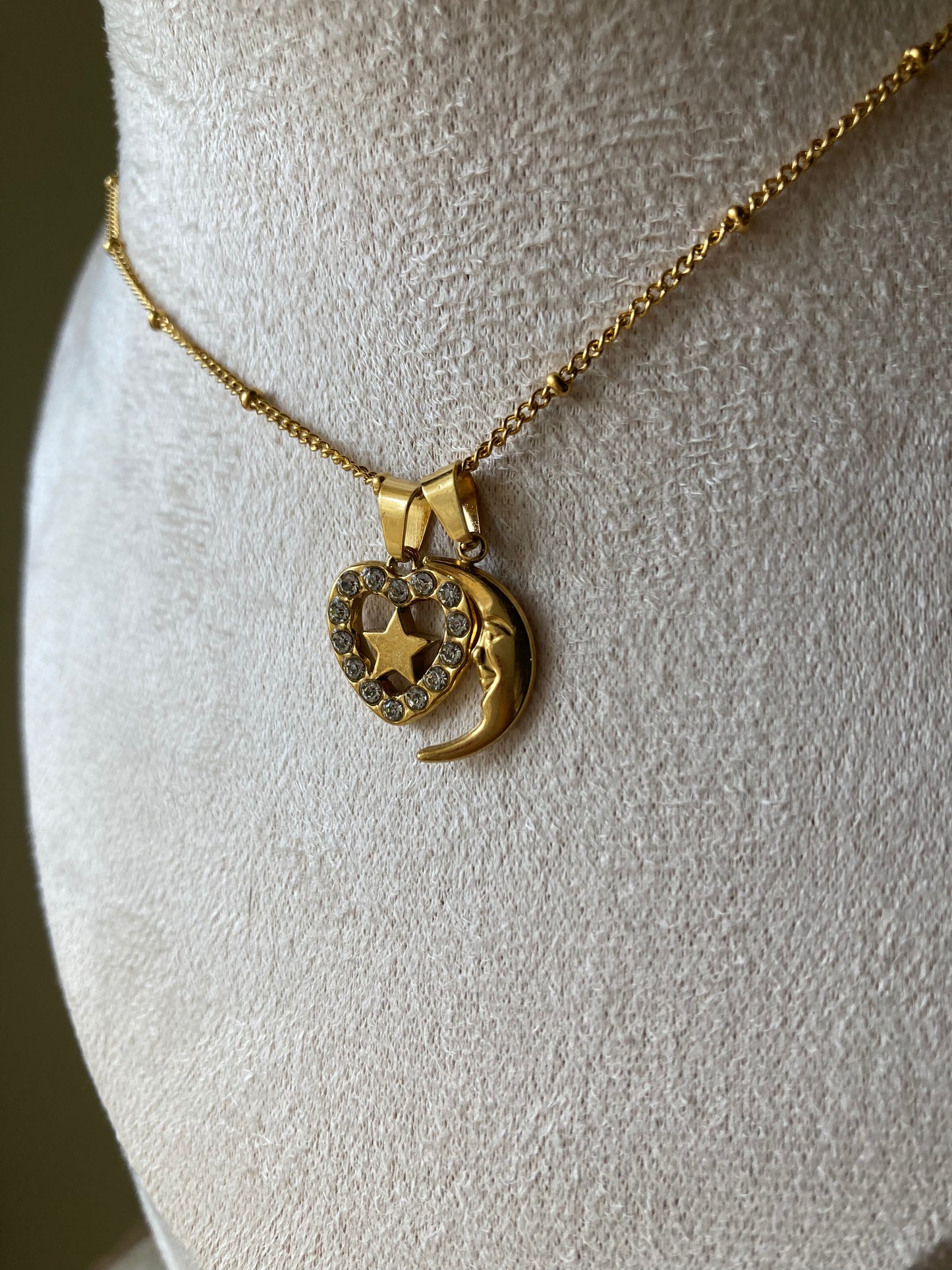 Collanina Acciaio due pendenti