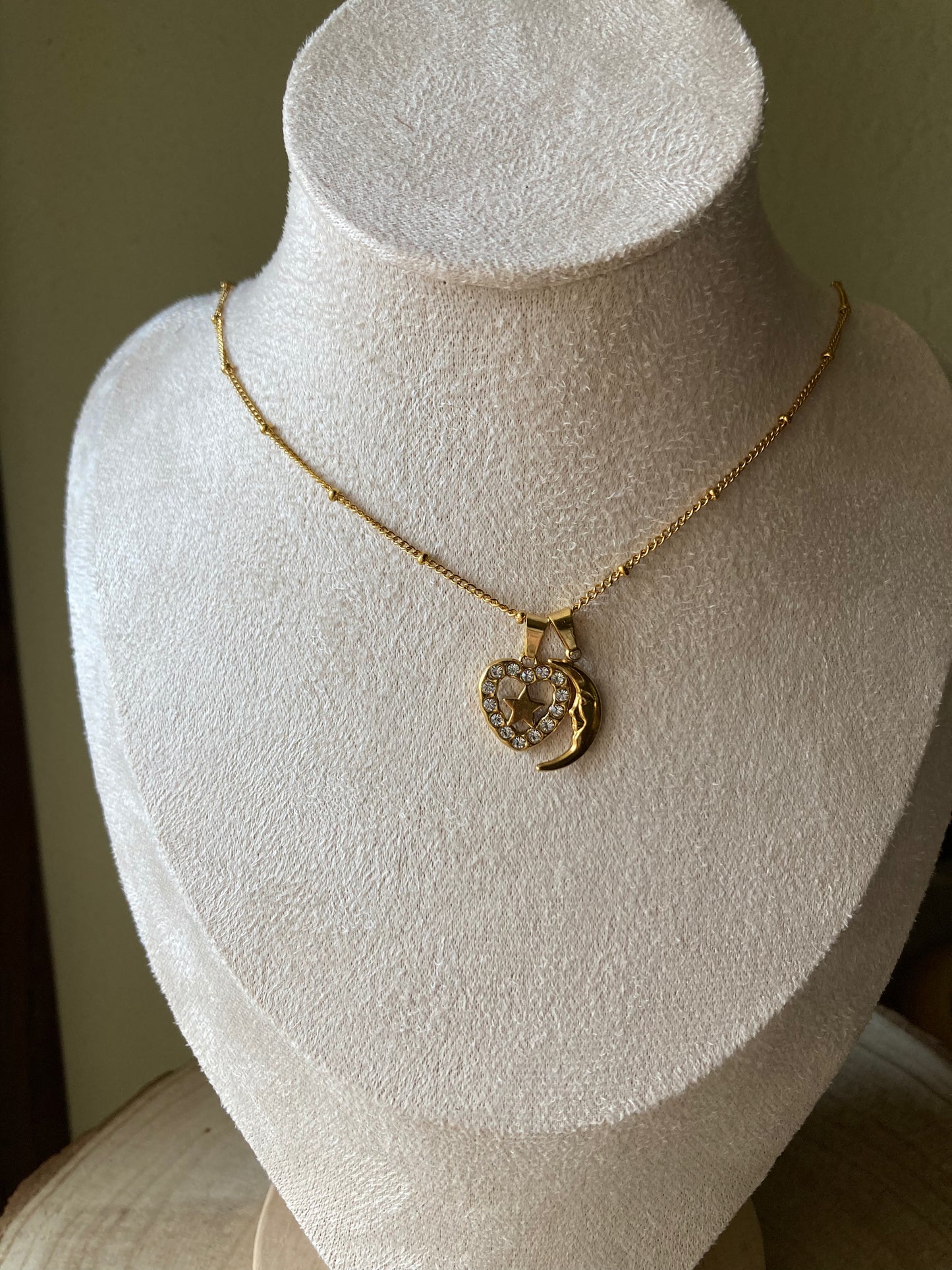 Collanina Acciaio due pendenti