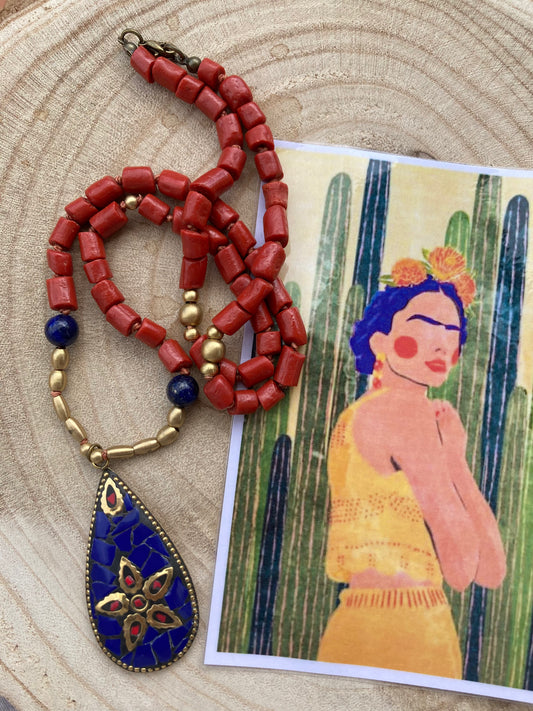 Collana Etnica Bambù