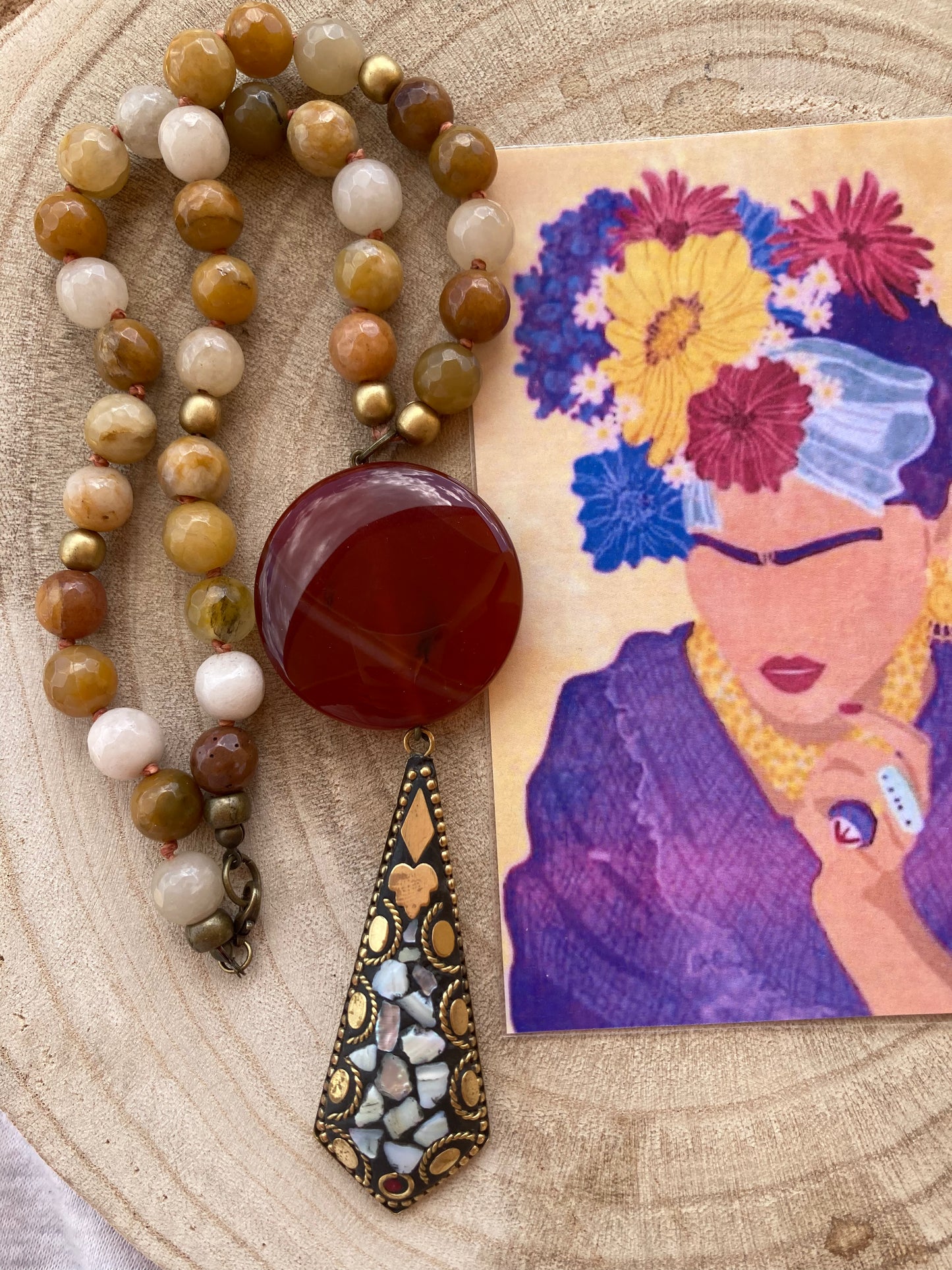Collana Etnica Pietre di Giada