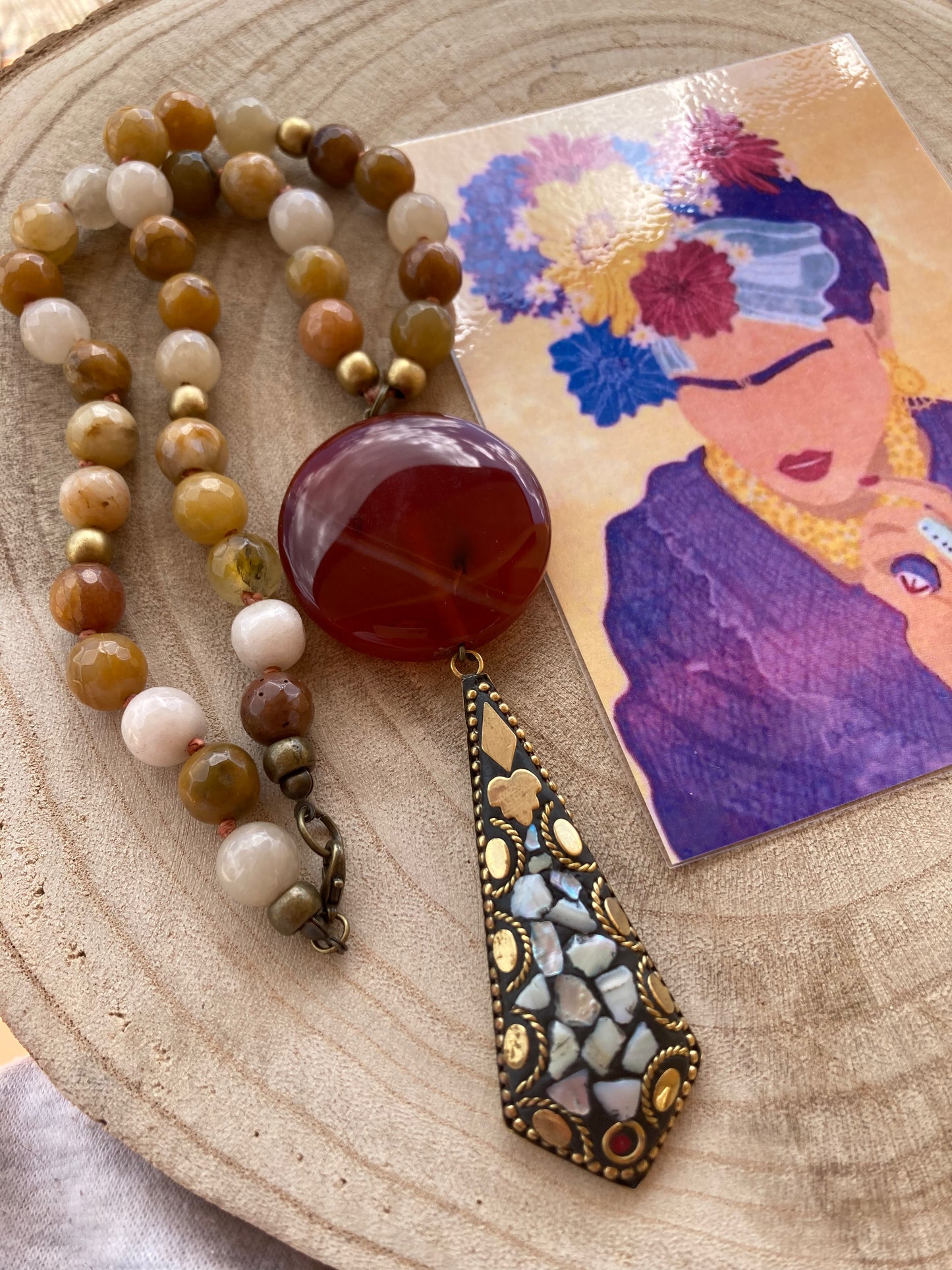 Collana Etnica Pietre di Giada