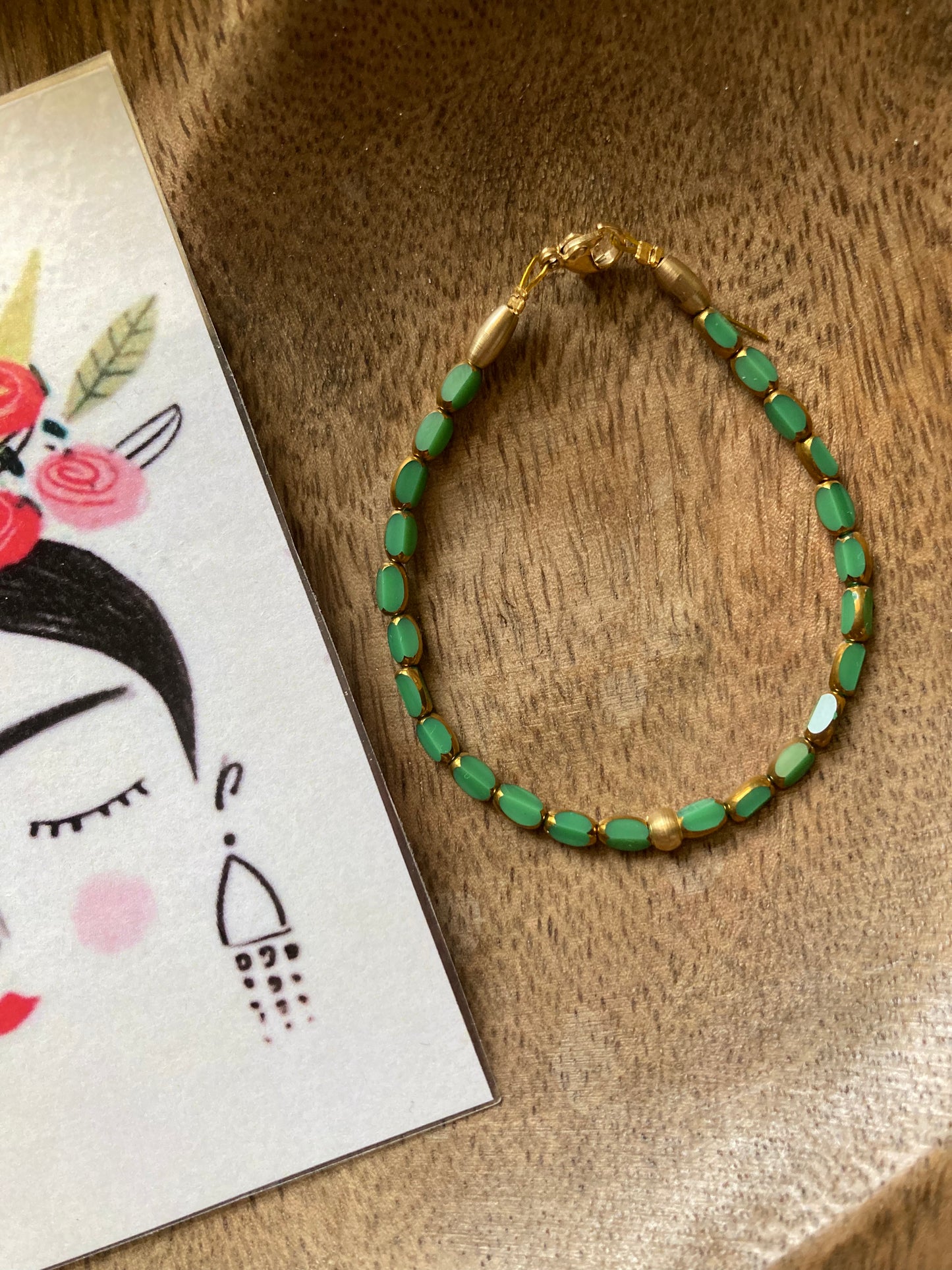 Bracciale Cristalli Verde