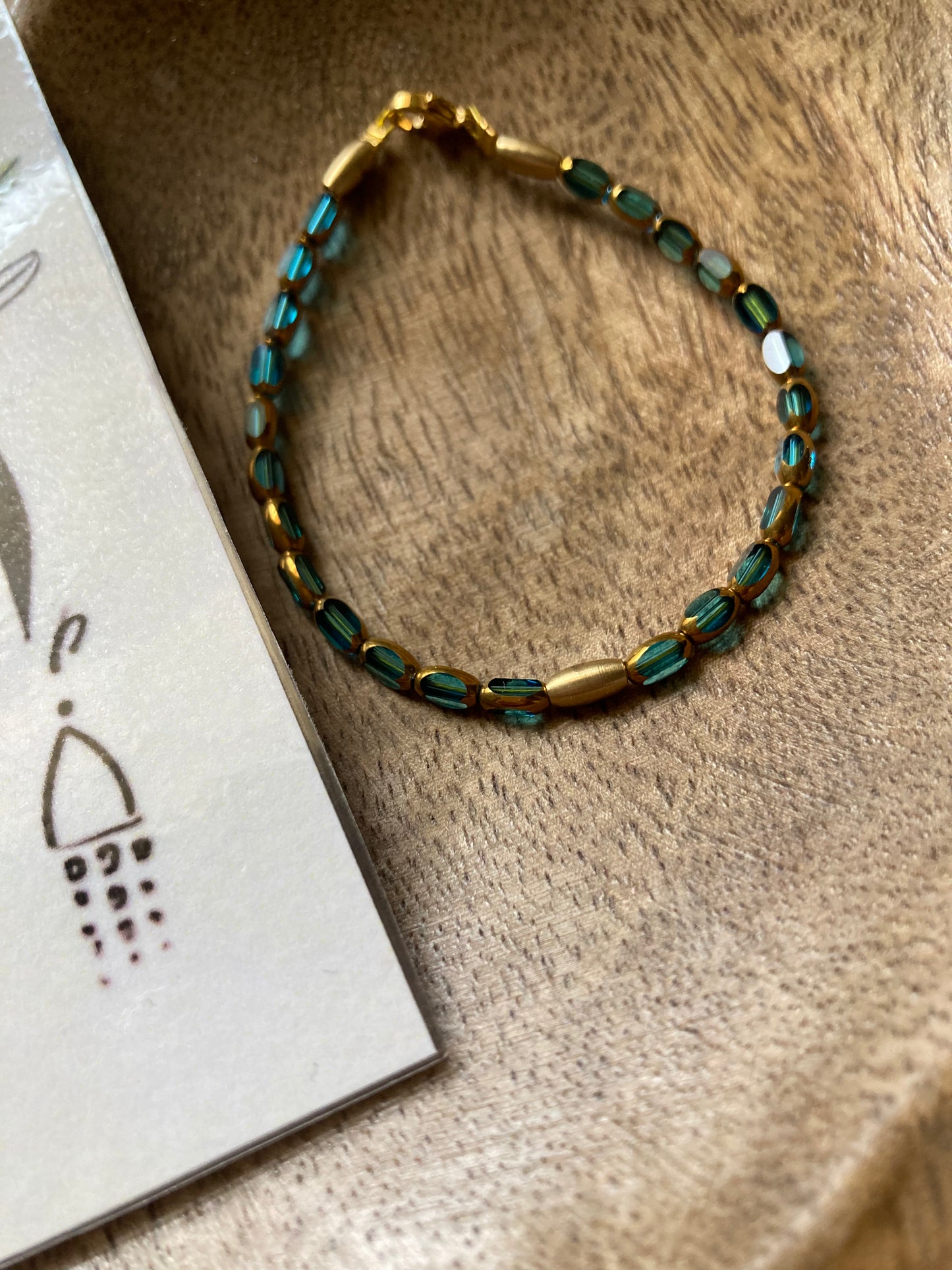 Bracciale Cristalli Azzurro Trasparente