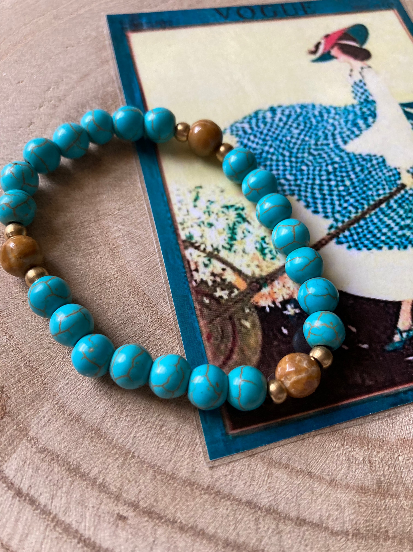 Bracciale Pasta di Turchese Elastico