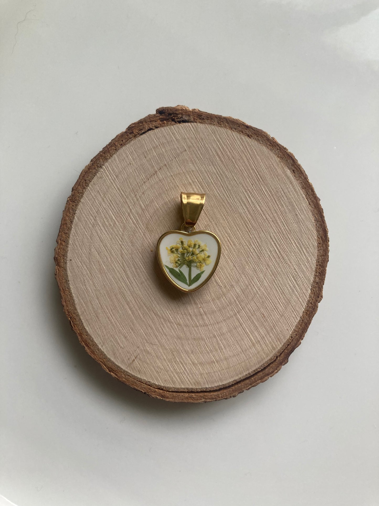 Ciondolo Cuore Doppio Fiore