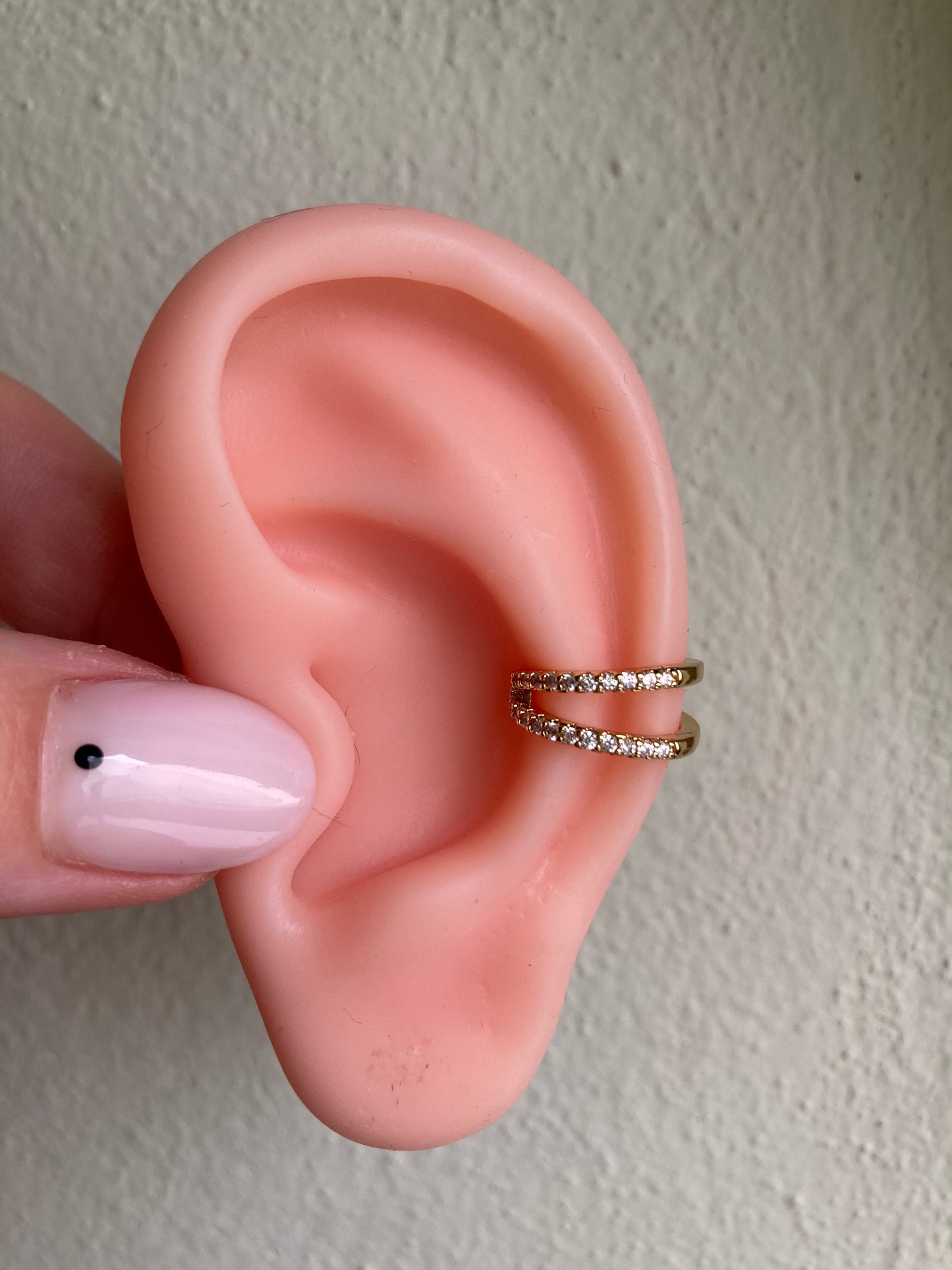 Orecchino Earcuff Doppia Luce