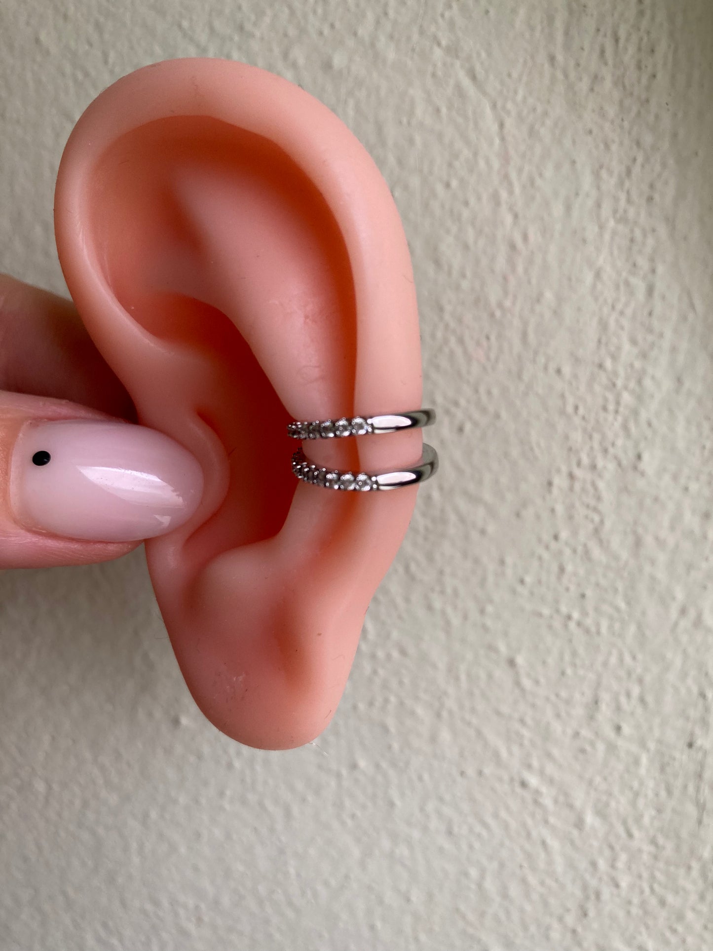 Orecchino Earcuff Doppia Luce