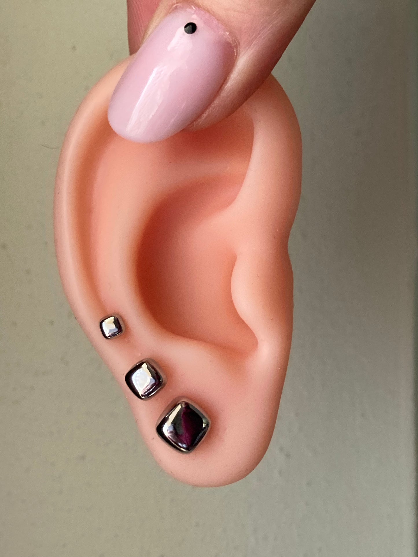 Set da 3 Orecchini Quadratino