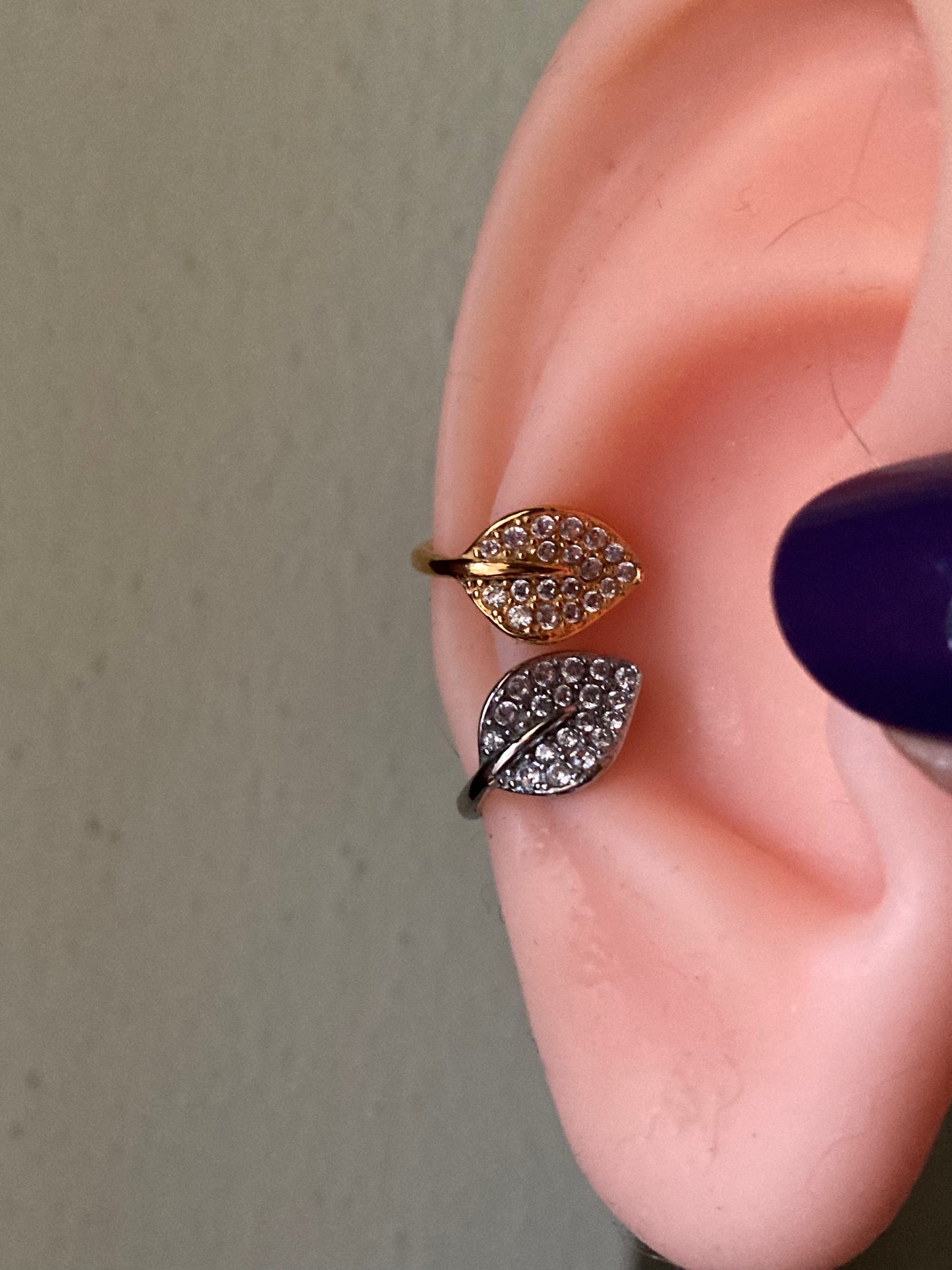 Orecchino Earcuff Foglia