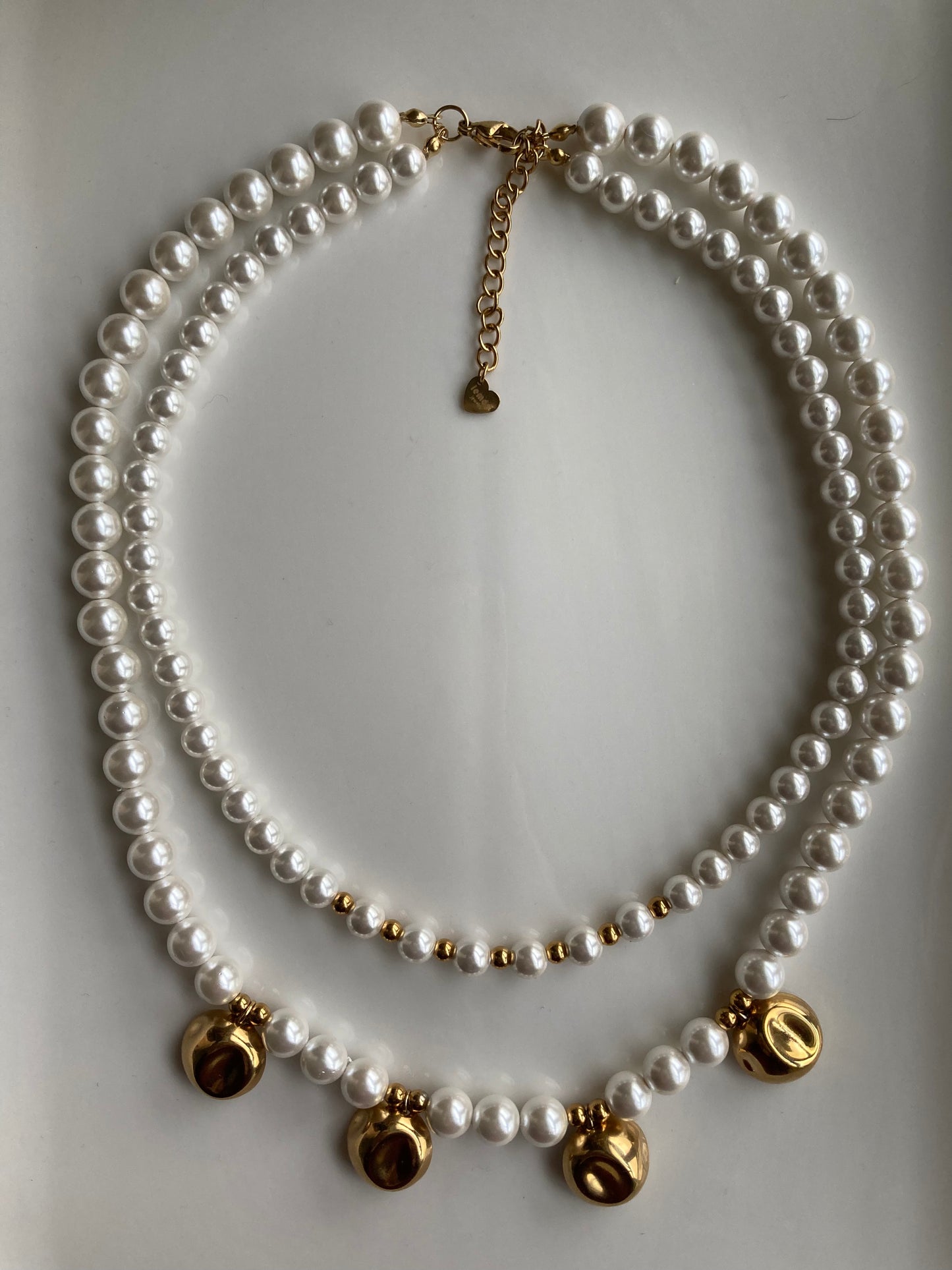 Collana Doppia Con Perle di Majorca