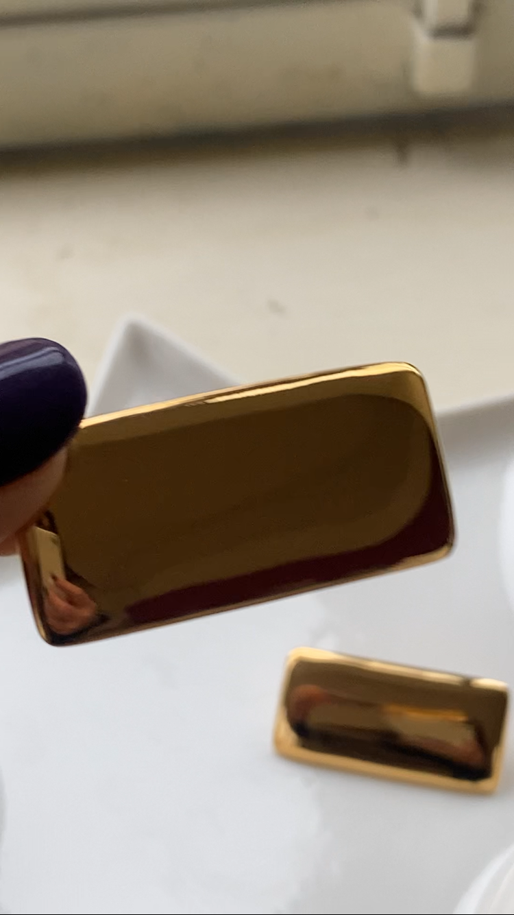 Gianduiotti Earrings Gold