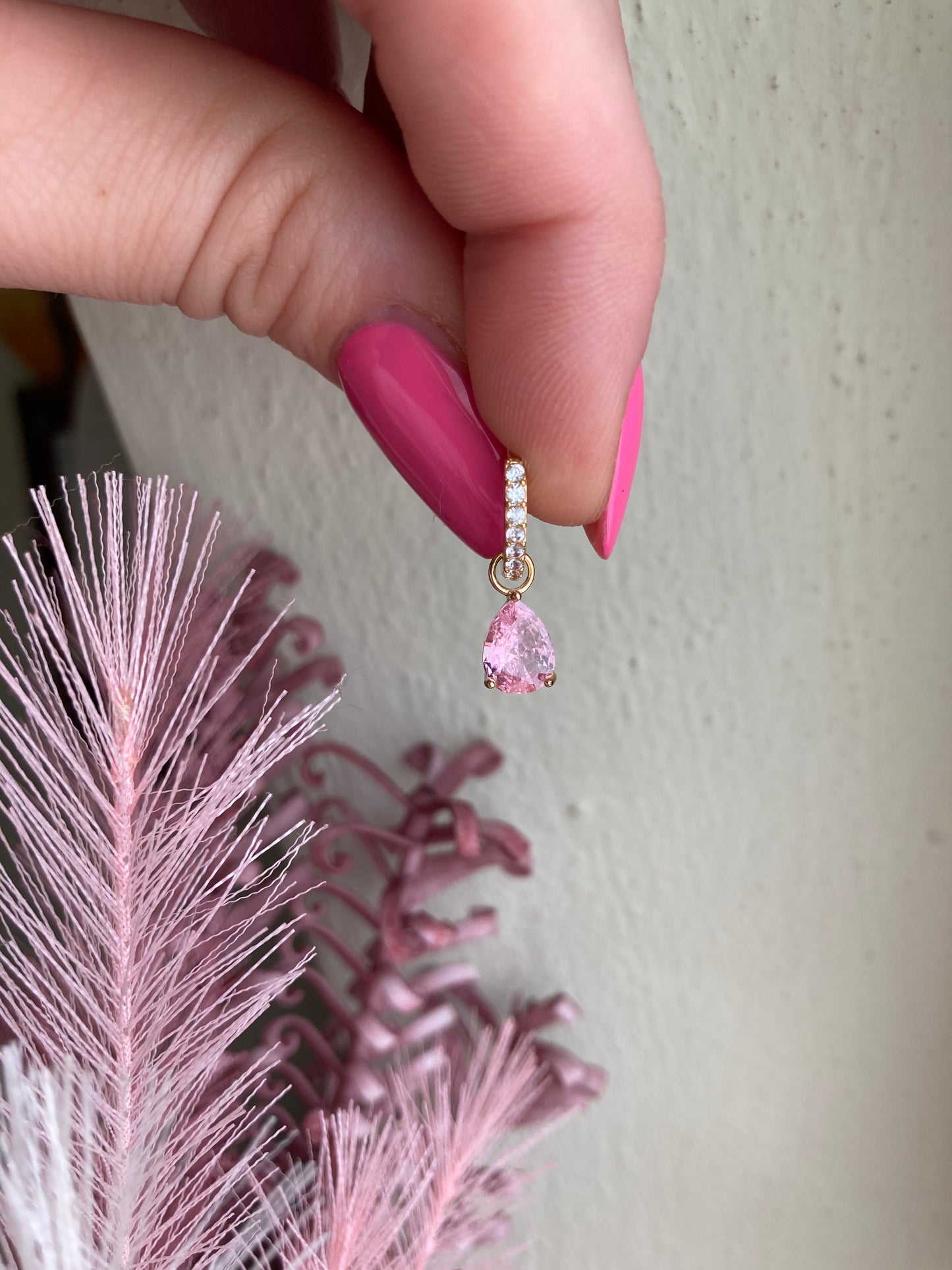 Orecchino Cerchio Sparkling Goccia Pendente