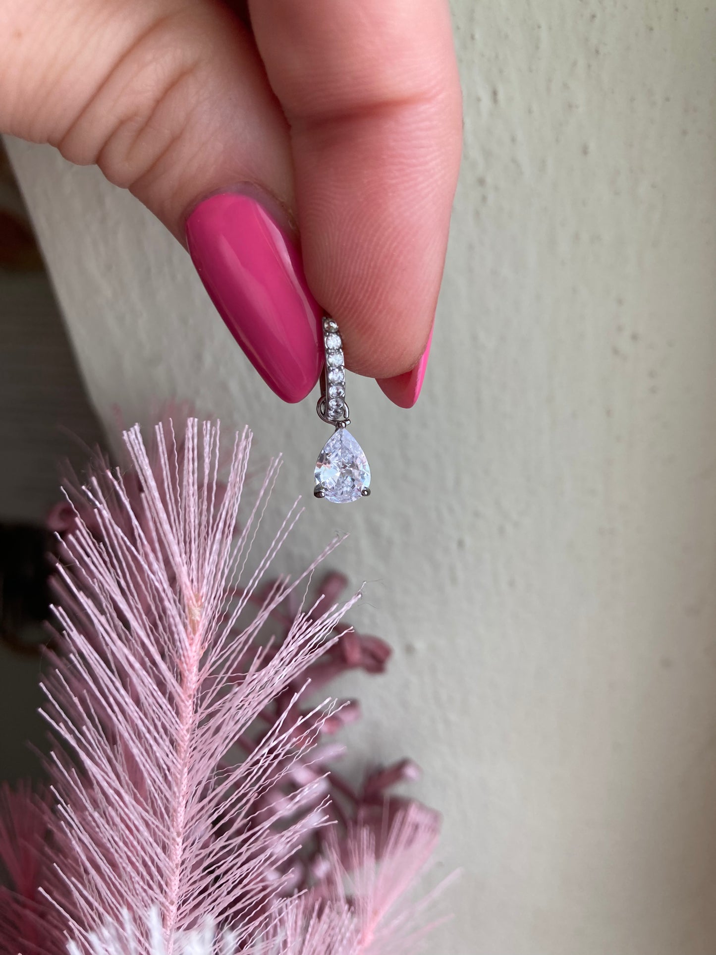 Orecchino Cerchio Sparkling Goccia Pendente