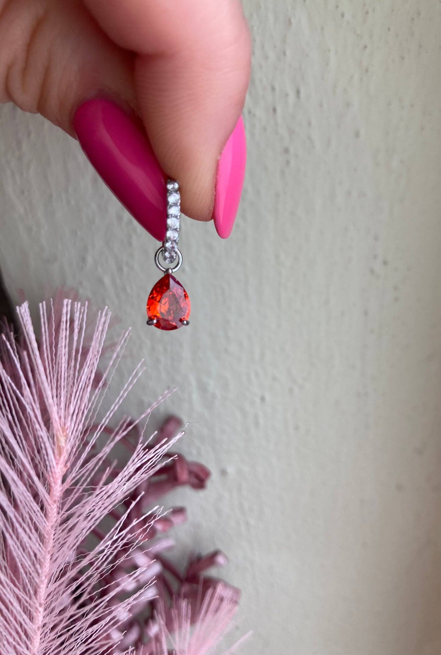 Orecchino Cerchio Sparkling Goccia Pendente