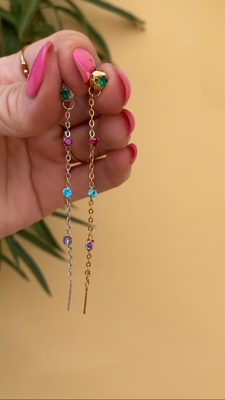 Orecchino Cascata Arcobaleno