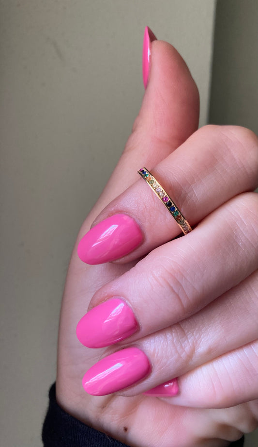 Anello Fedina Arcobaleno