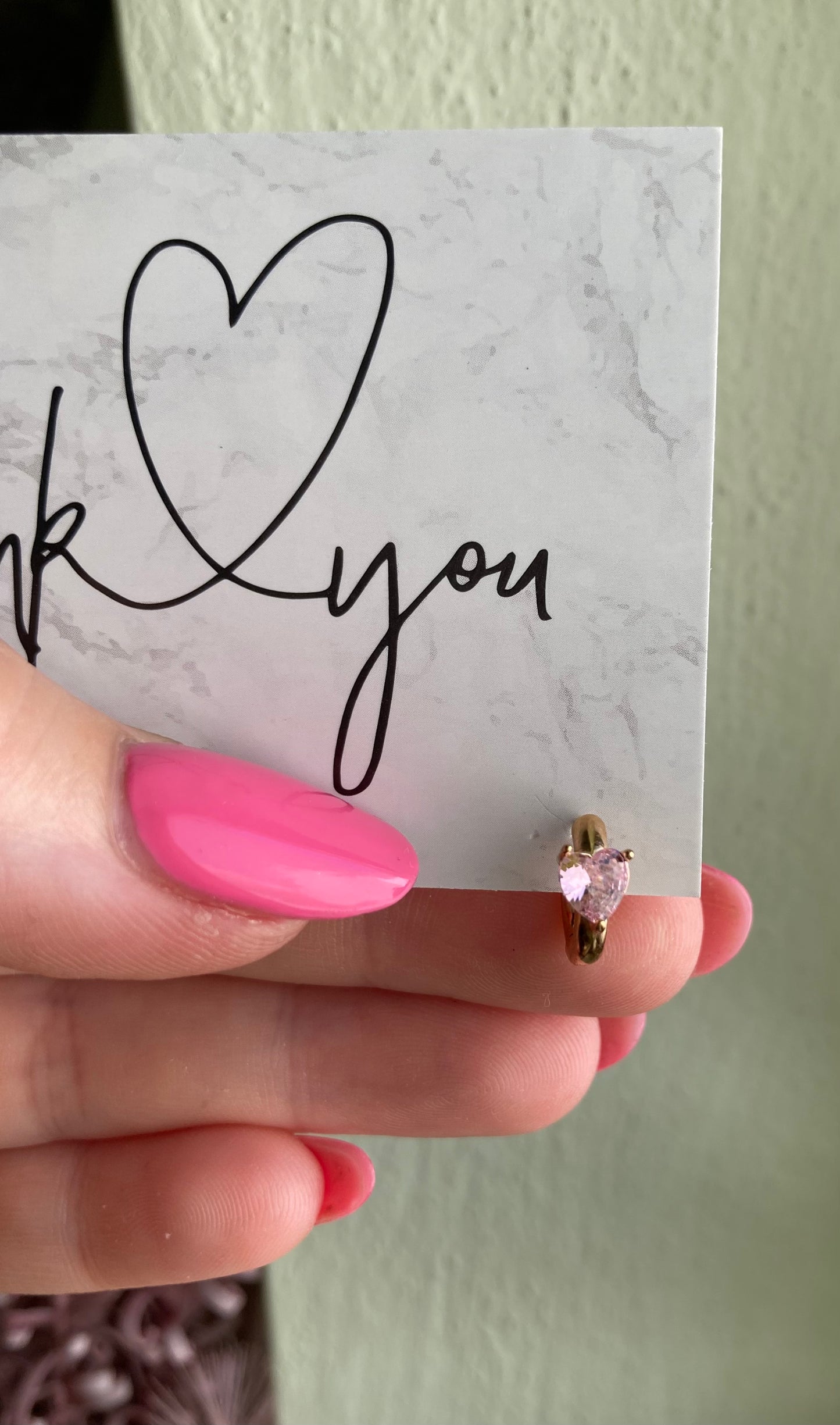 Orecchino Mini Hoop Cuore