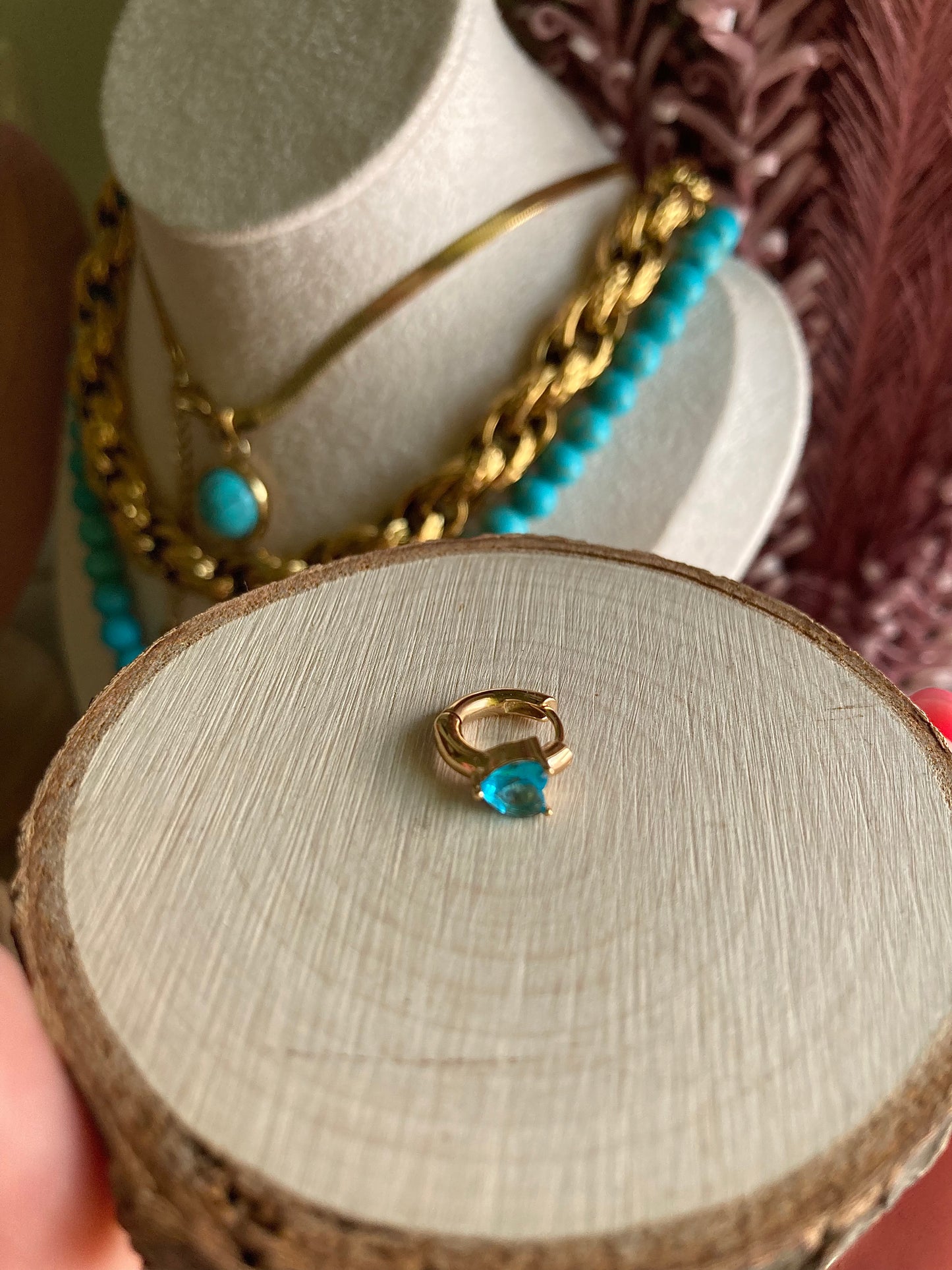 Orecchino Mini Hoop Cuore