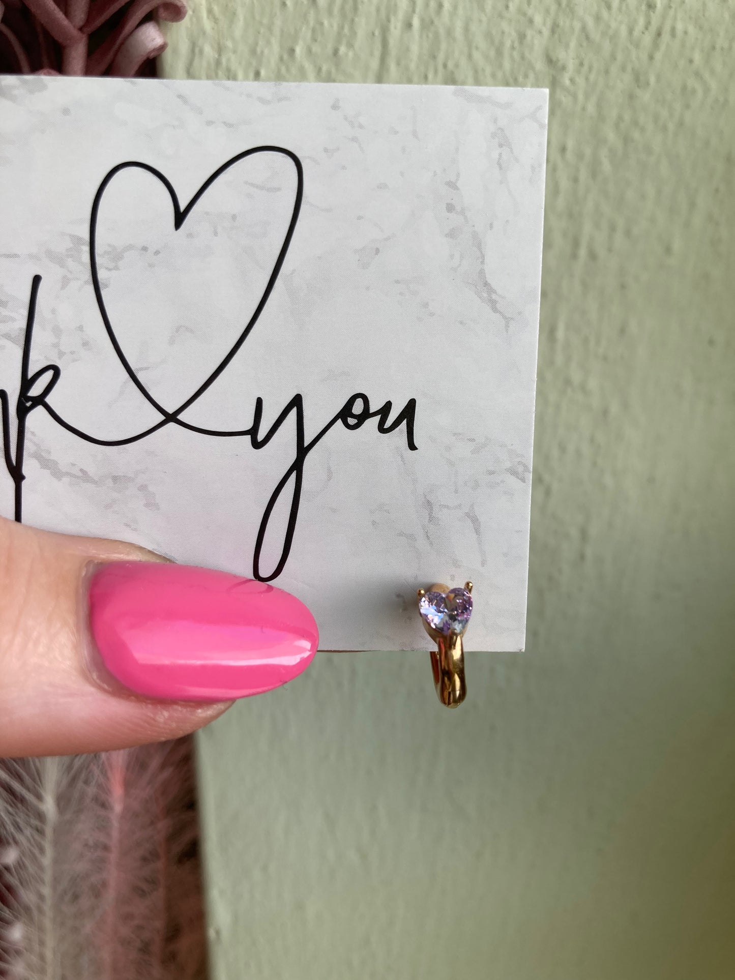 Orecchino Mini Hoop Cuore