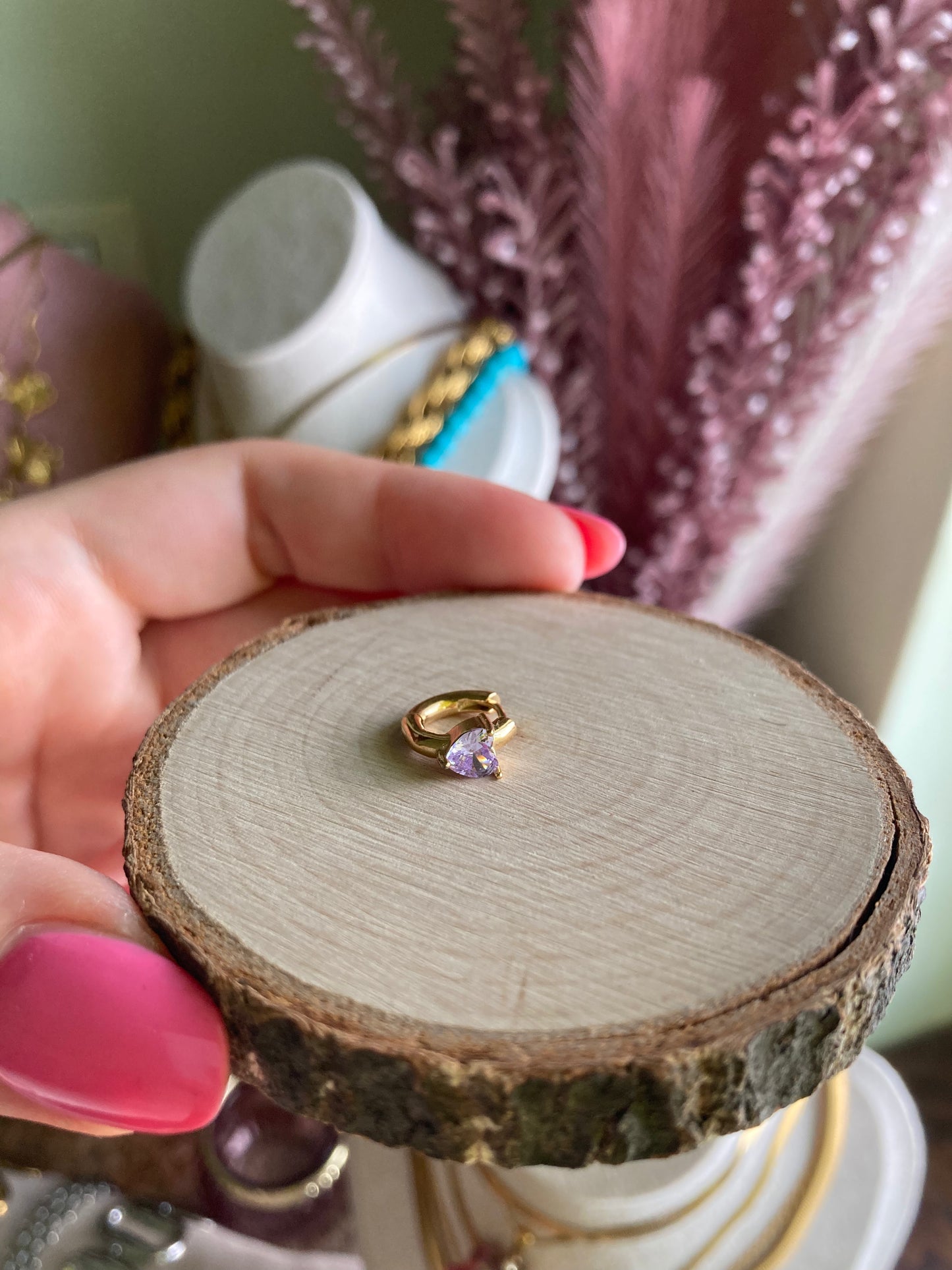 Orecchino Mini Hoop Cuore