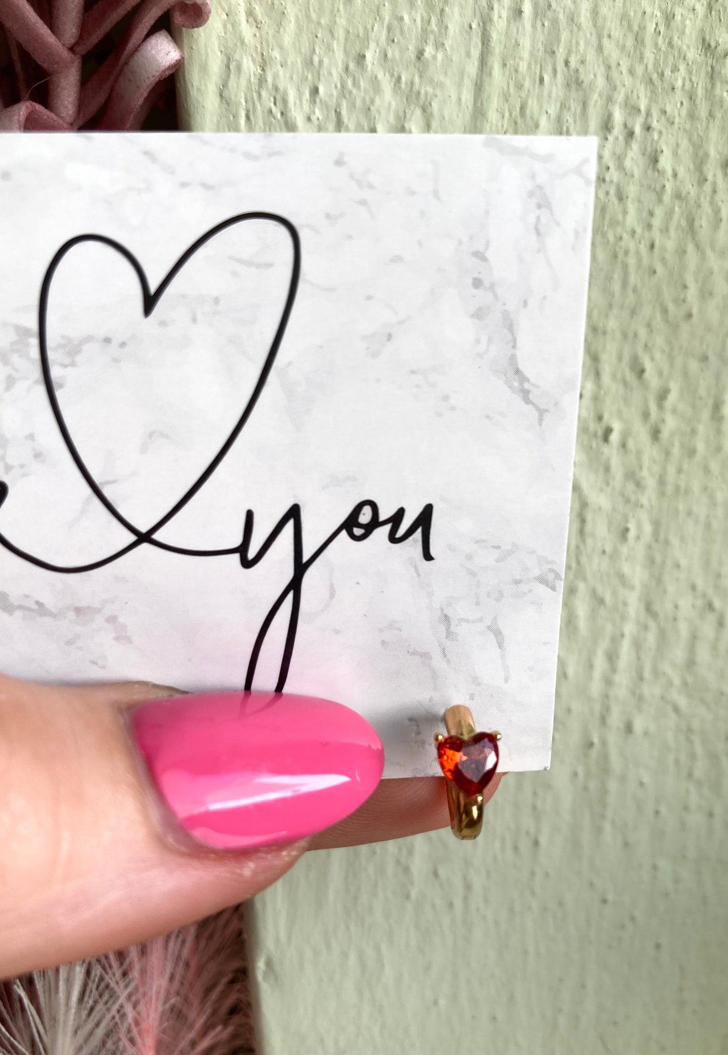 Orecchino Mini Hoop Cuore