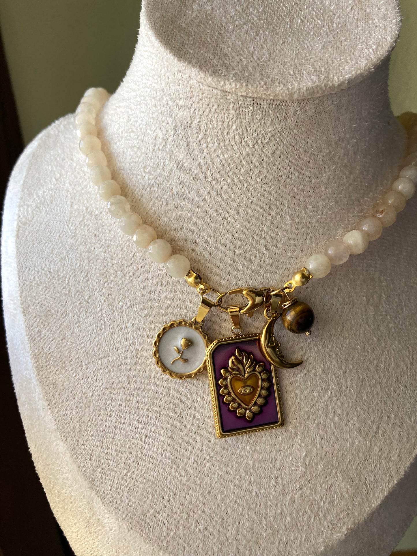 Collana Pietre di Agata 4 Pendenti