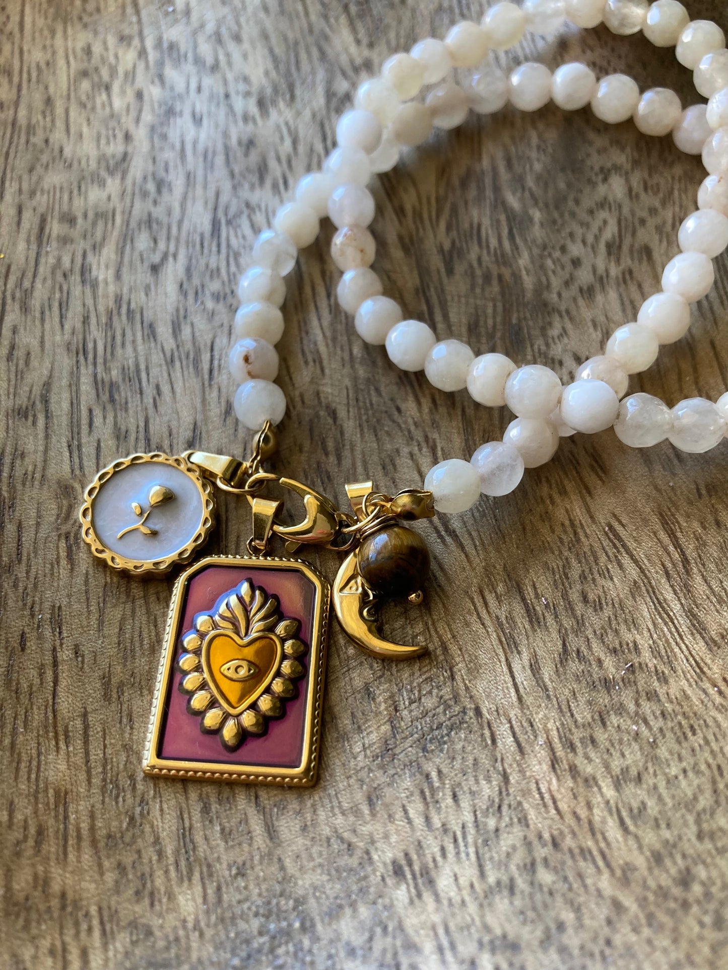 Collana Pietre di Agata 4 Pendenti