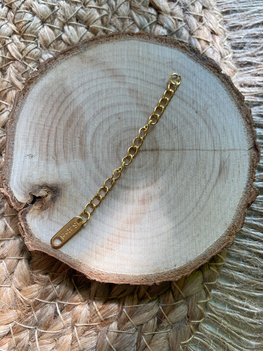 Allungo Per Collane In Acciaio Dorato