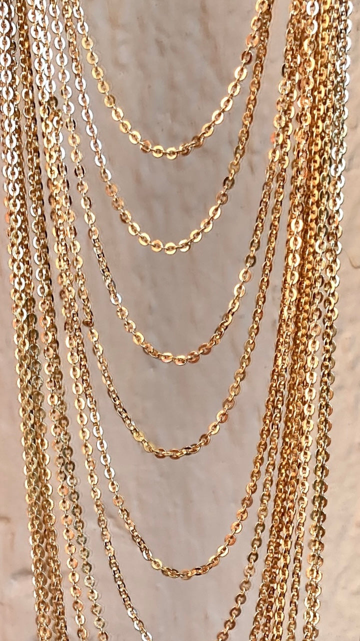 Collana Lunga Multicatena Modello Zara