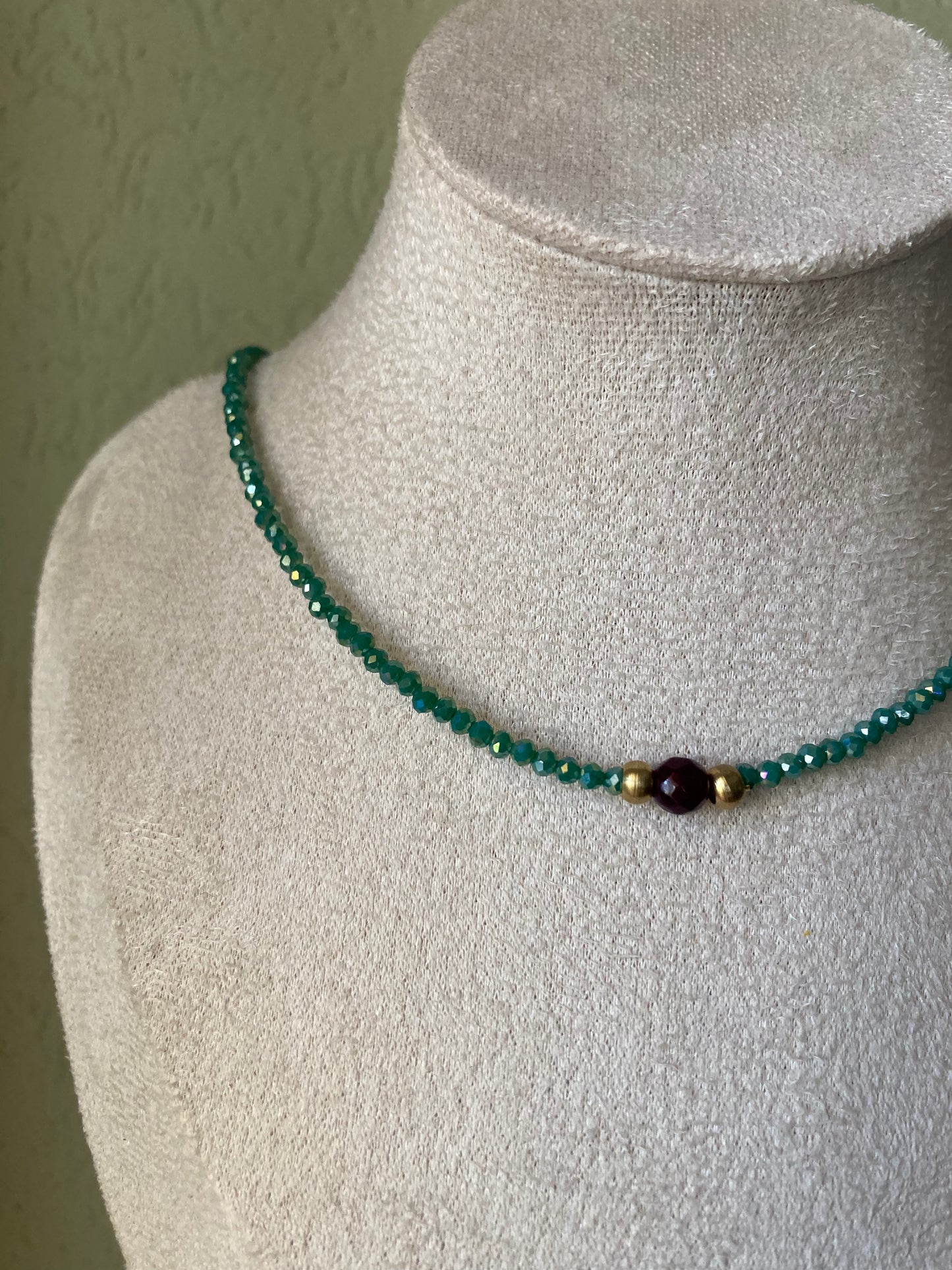 Collana Cristalli Pietra Centrale