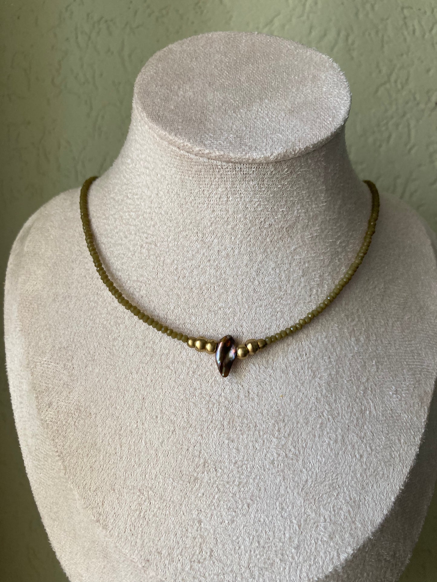 Collana Cristalli Madreperla Centrale