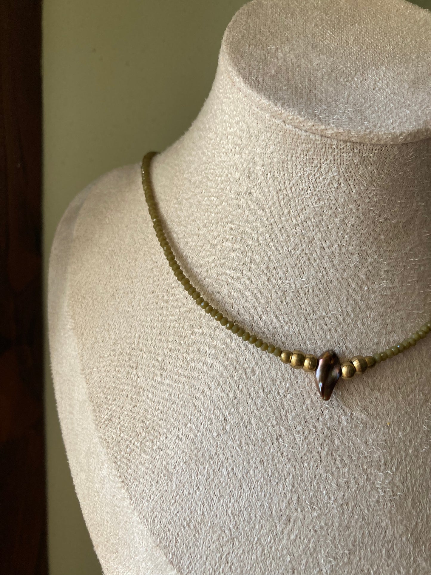 Collana Cristalli Madreperla Centrale