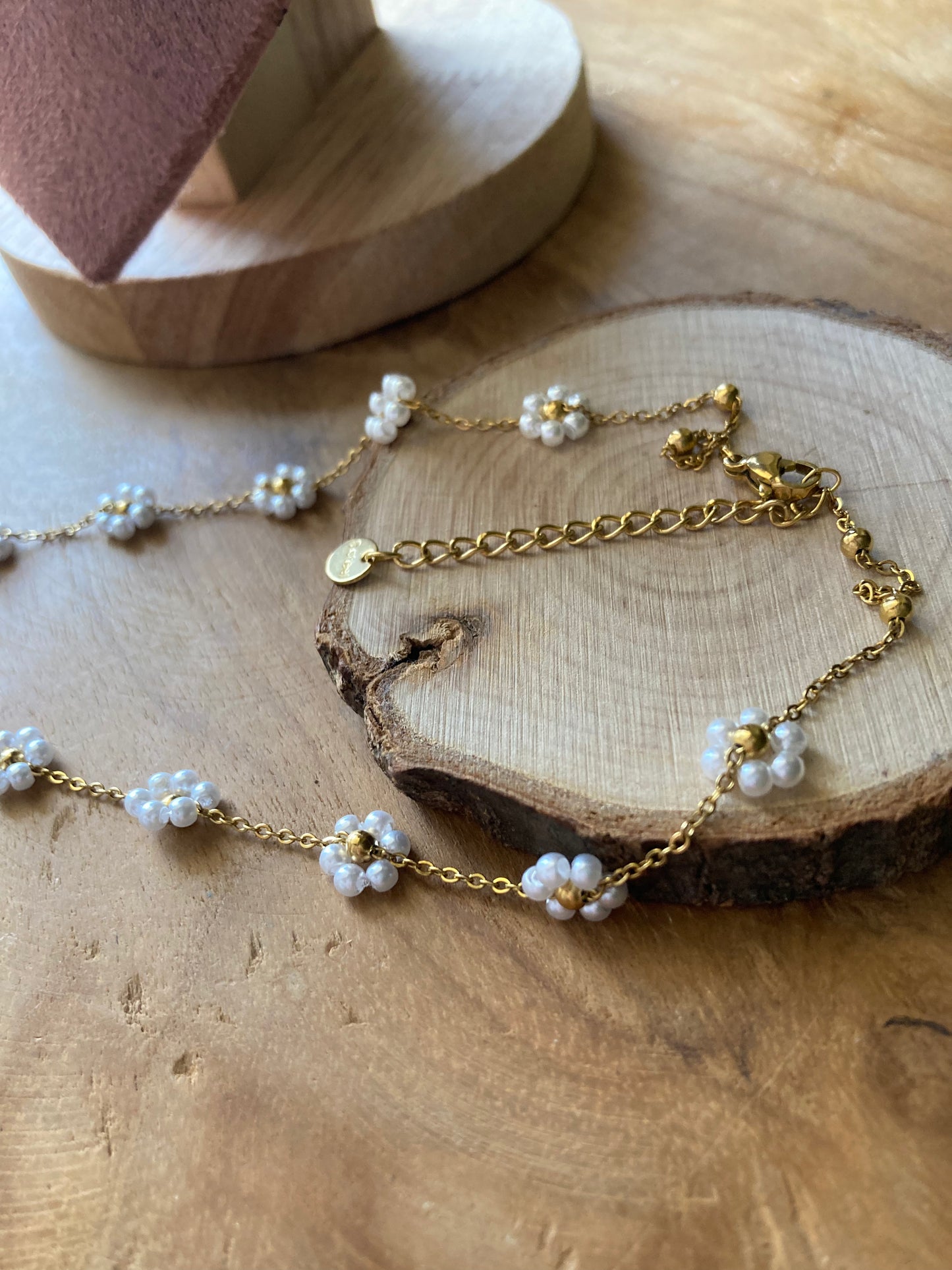 Collana Piccolo Fiore Oro In 5 Colori