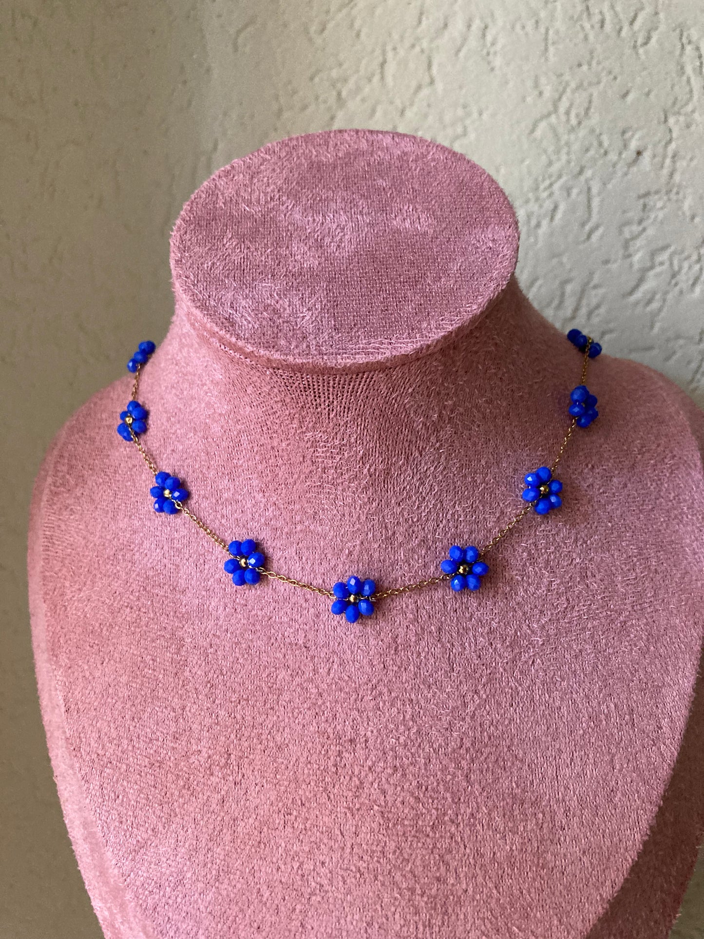 Collana Piccolo Fiore Oro In 5 Colori