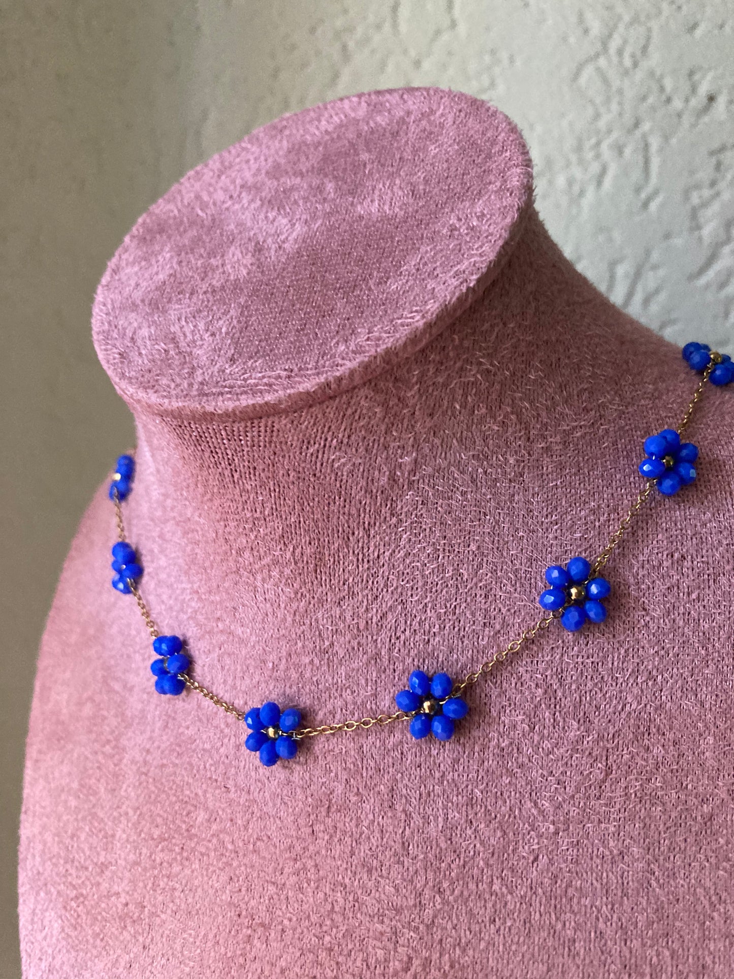 Collana Piccolo Fiore Oro In 5 Colori