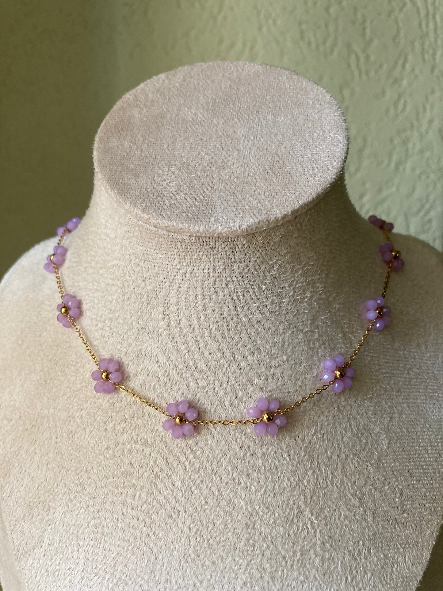 Collana Piccolo Fiore Oro In 5 Colori