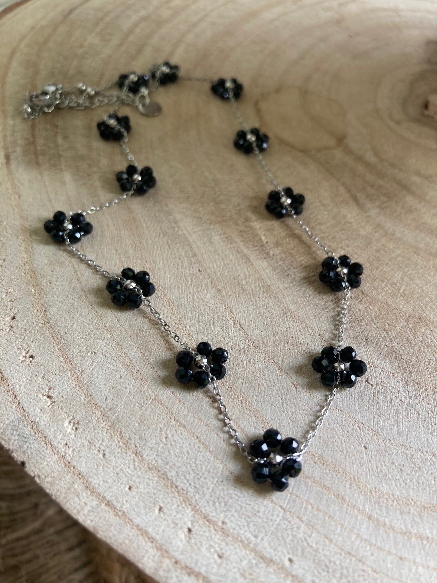 Collana Piccolo Fiore Argento in 5 Colori
