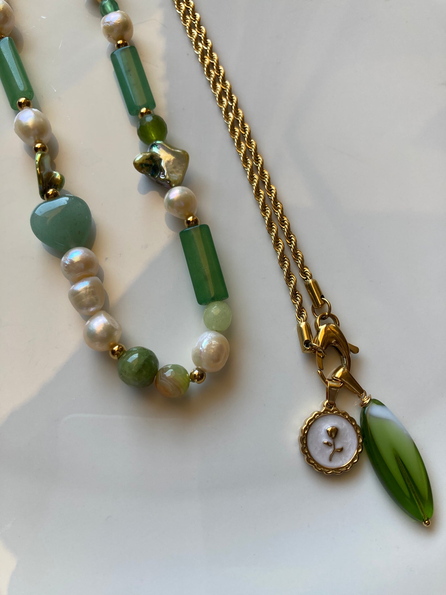Collana Girocollo Mixy Verde