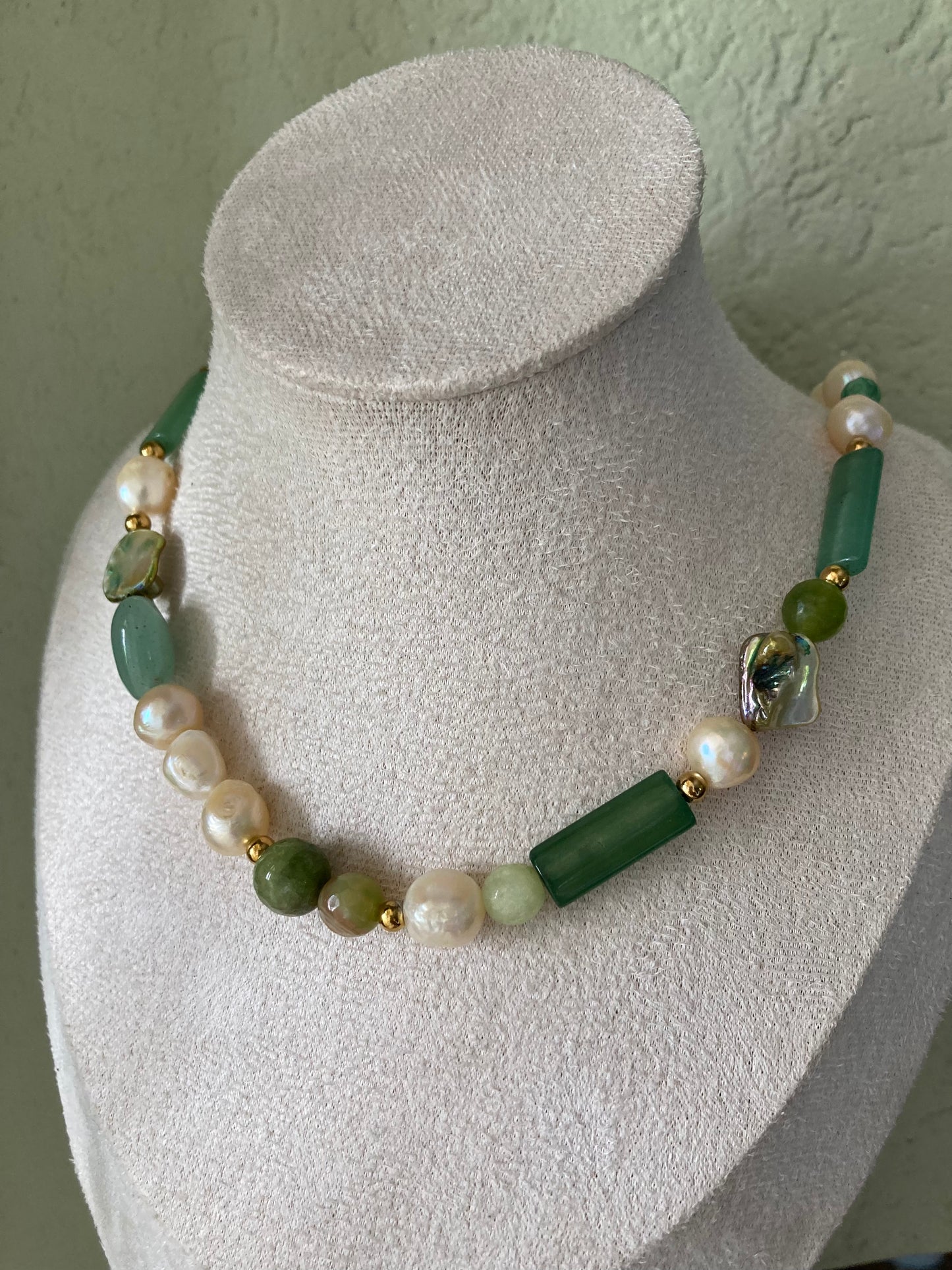 Collana Girocollo Mixy Verde