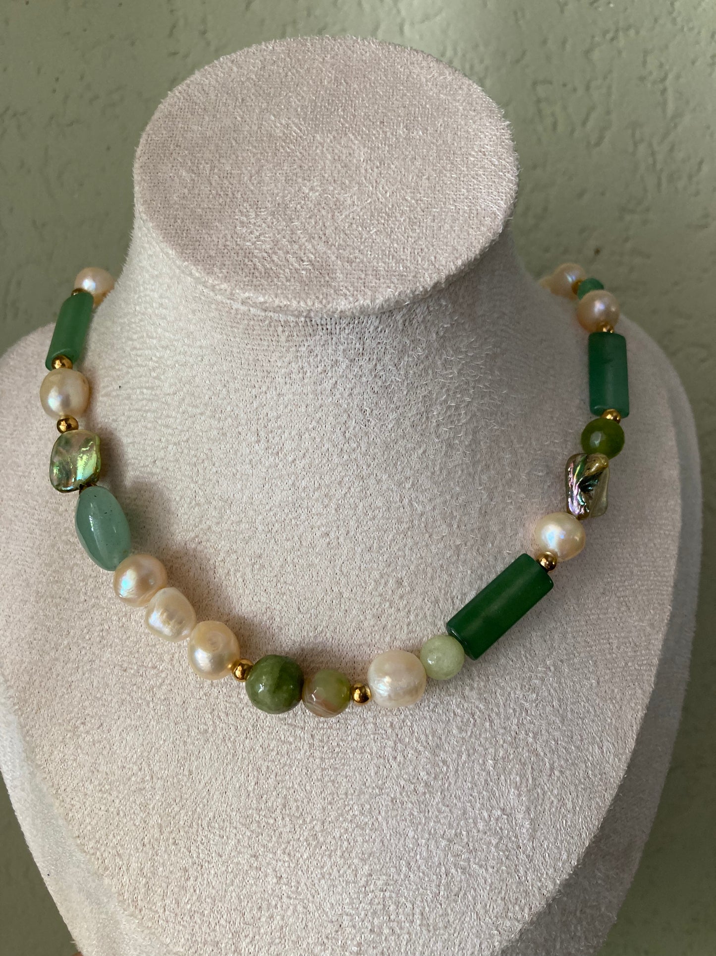 Collana Girocollo Mixy Verde