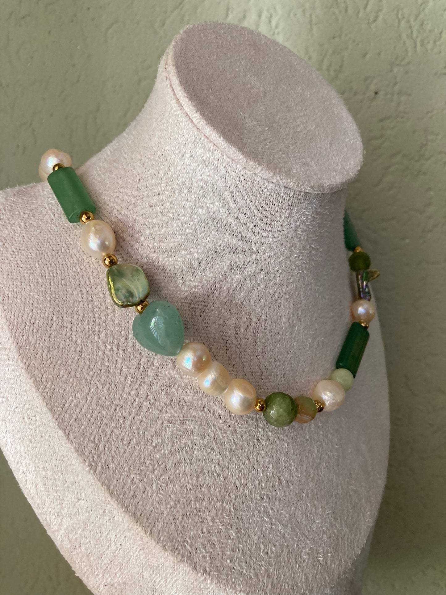Collana Girocollo Mixy Verde