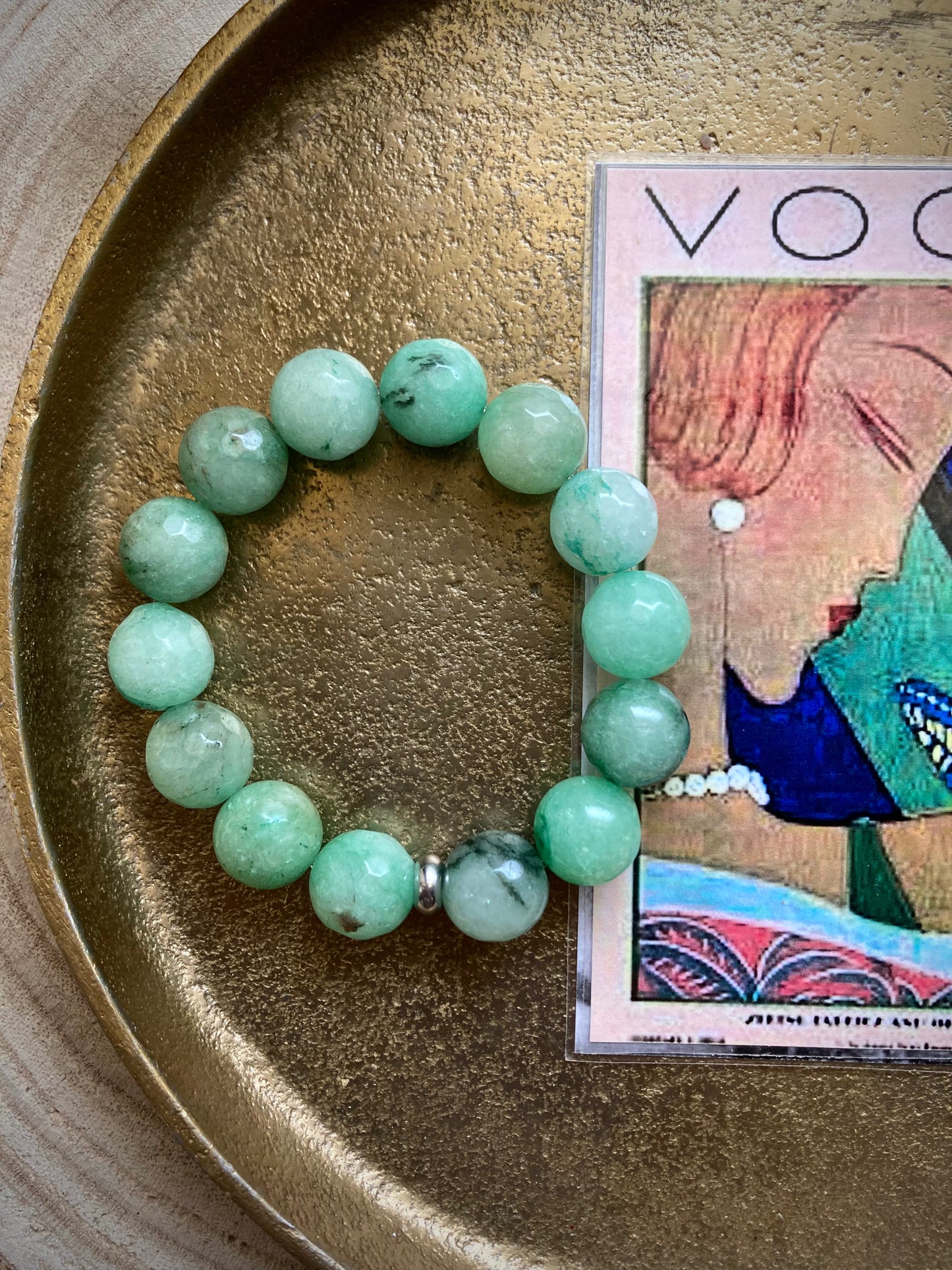 Bracciale con elastico e pietre dure