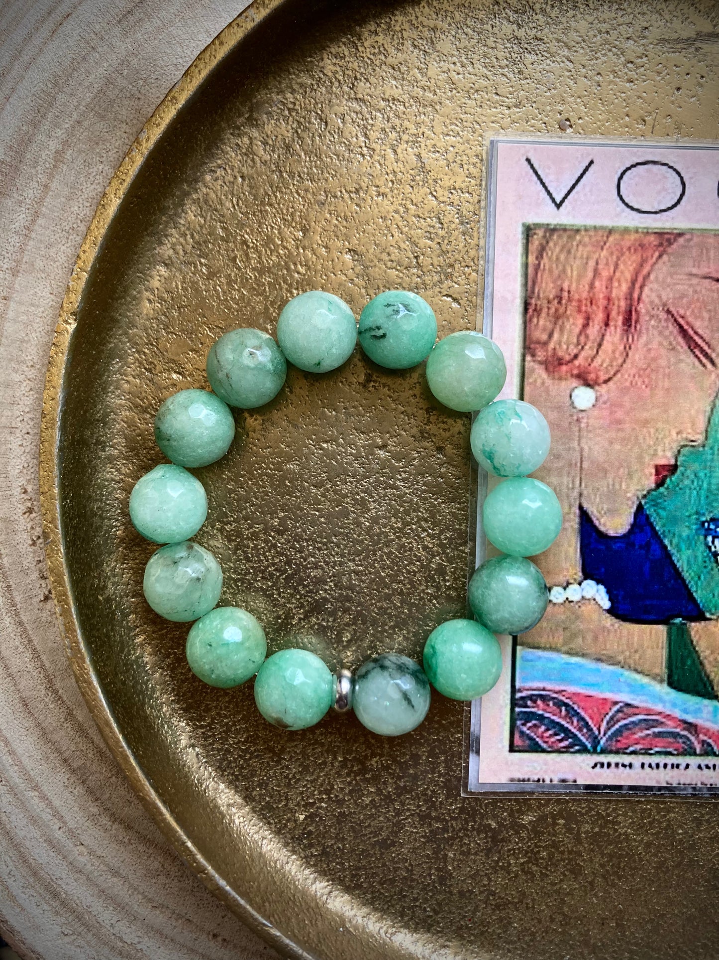 Bracciale con elastico e pietre dure