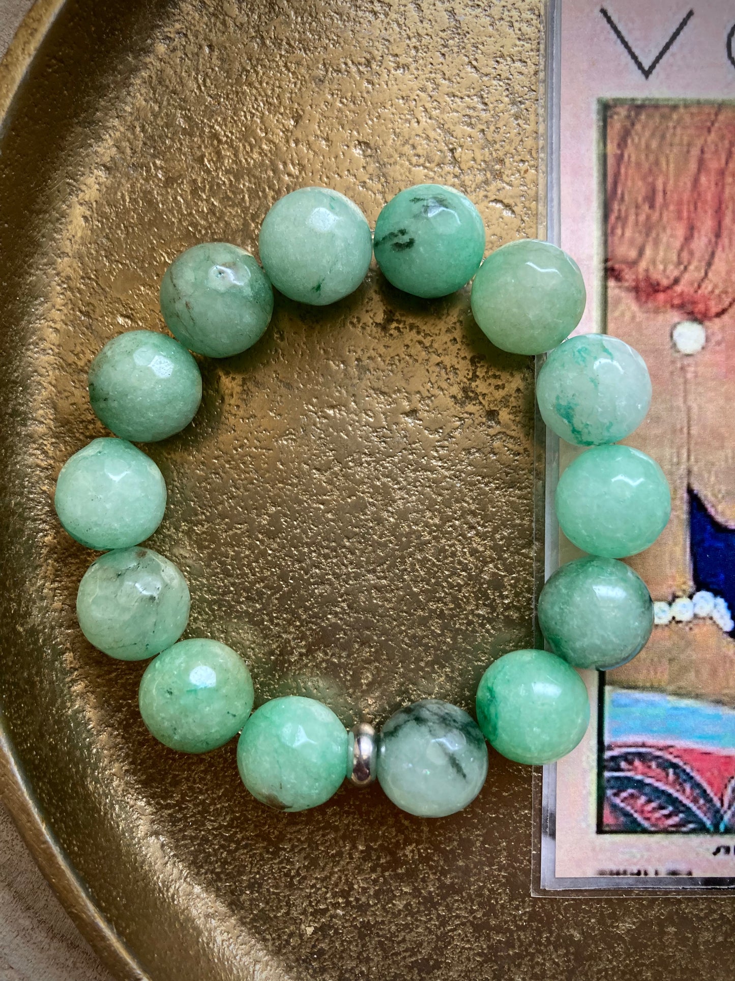 Bracciale con elastico e pietre dure