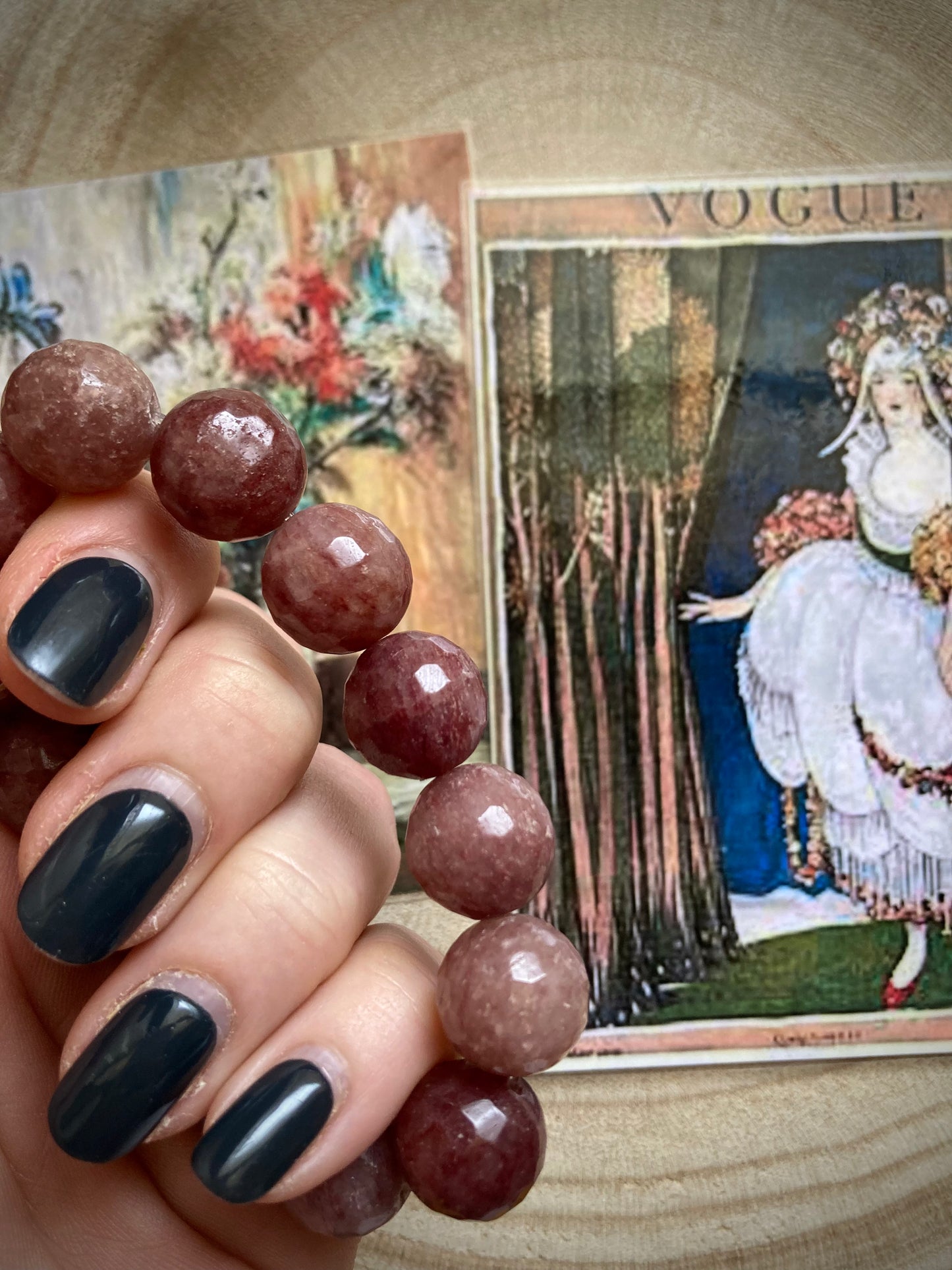 Bracciale con elastico e pietre dure