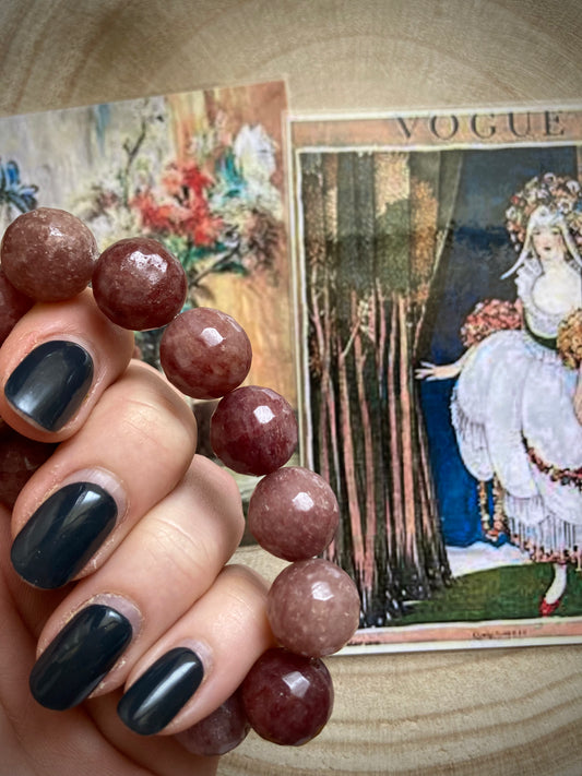 Bracciale con elastico e pietre dure